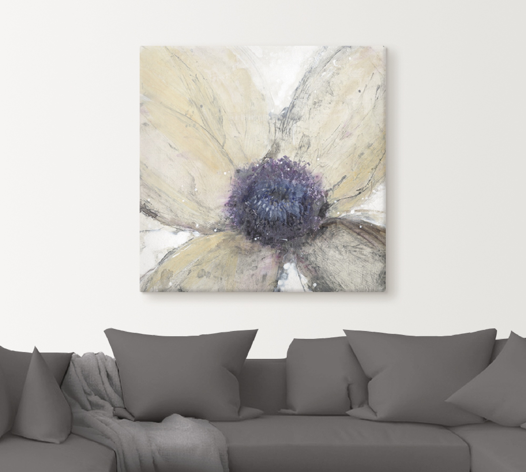 Artland Leinwandbild »Blumenfluss I« Blumen 1 Stk. tlg. auf Holzrahmen gespannt