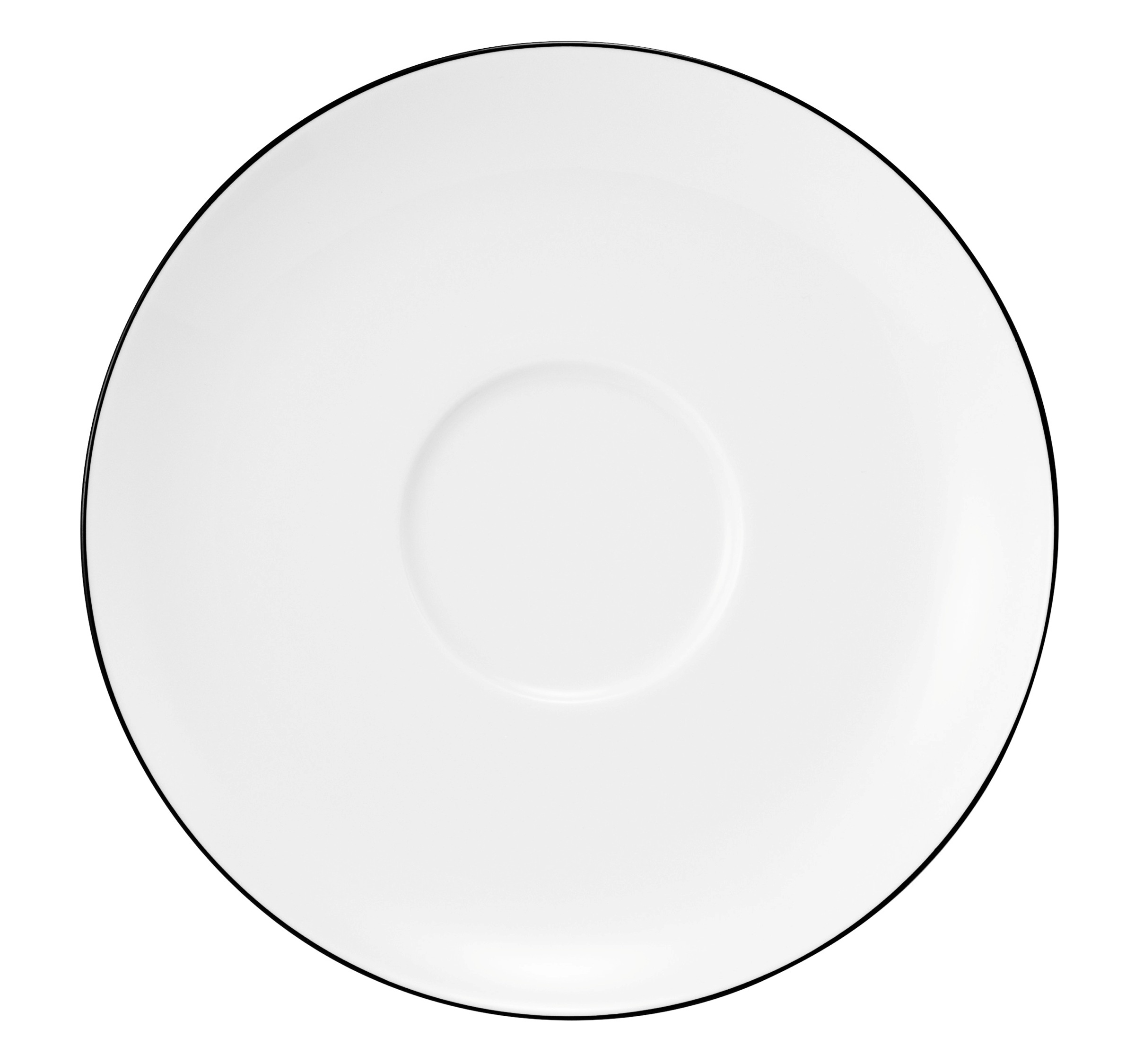 Seltmann Weiden Milchkaffeeuntertasse 16 Cm Lido 10826 Black Line - Image 5