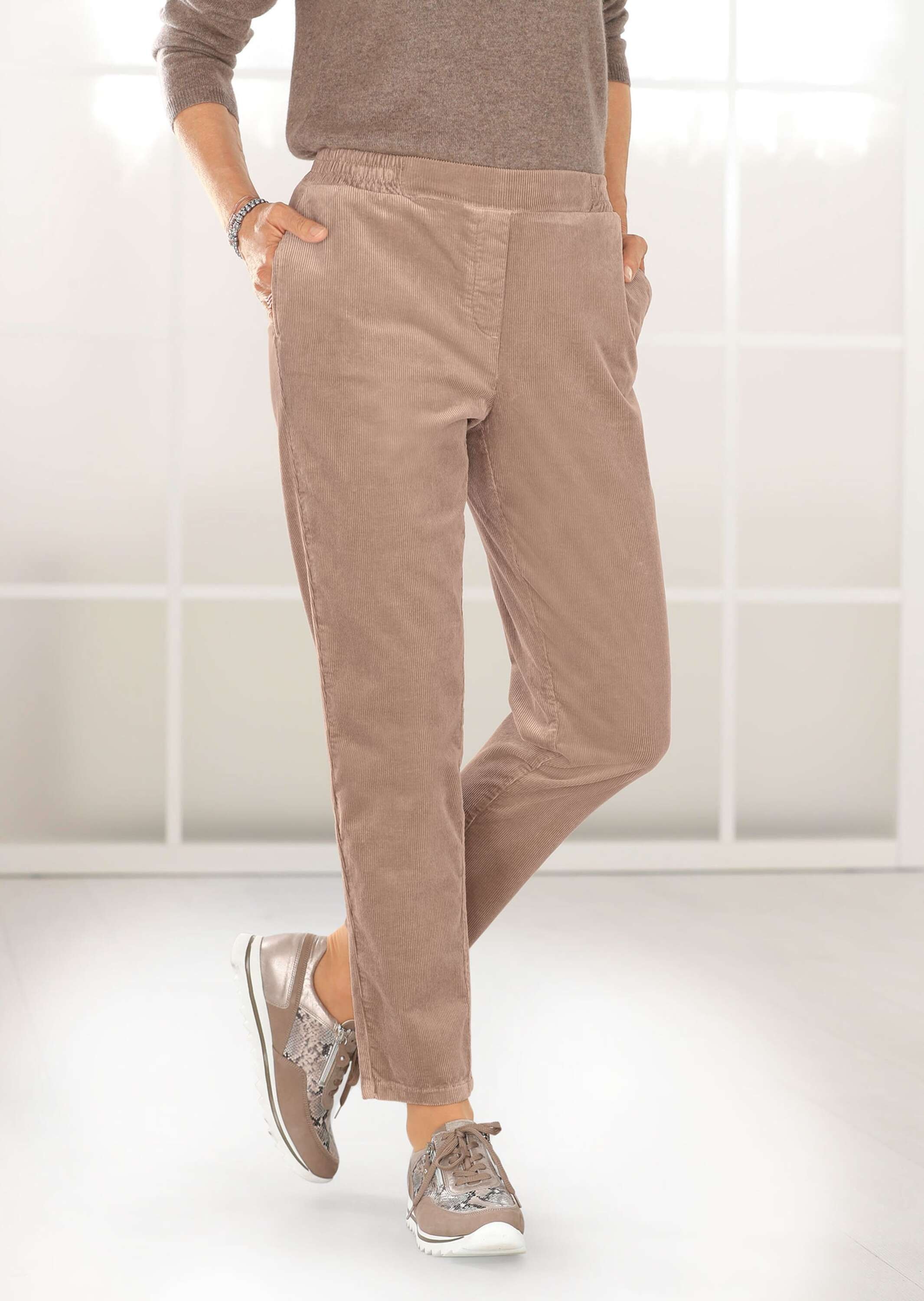 GOLDNER 2-in-1-Hose »Kurzgröße Kurzgröße - Cordhose Martha«