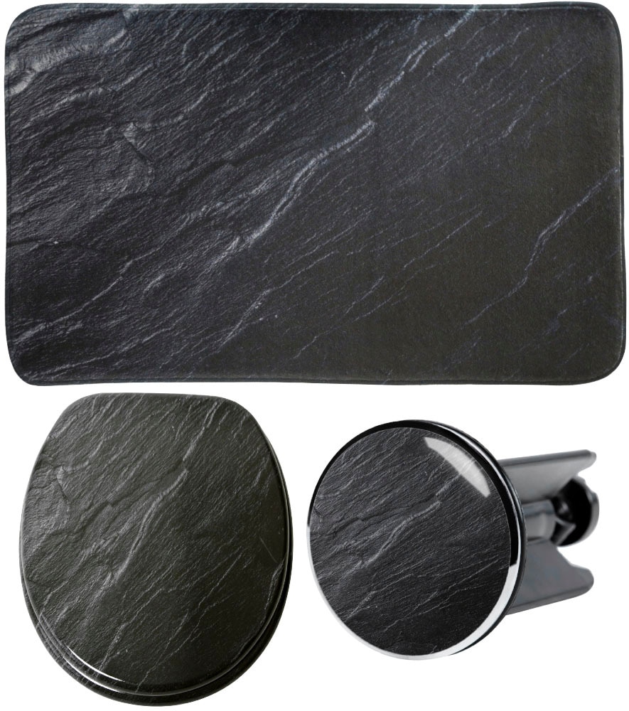 Sanilo Badaccessoire-Set "Granit", (Komplett-Set, 3 tlg.)