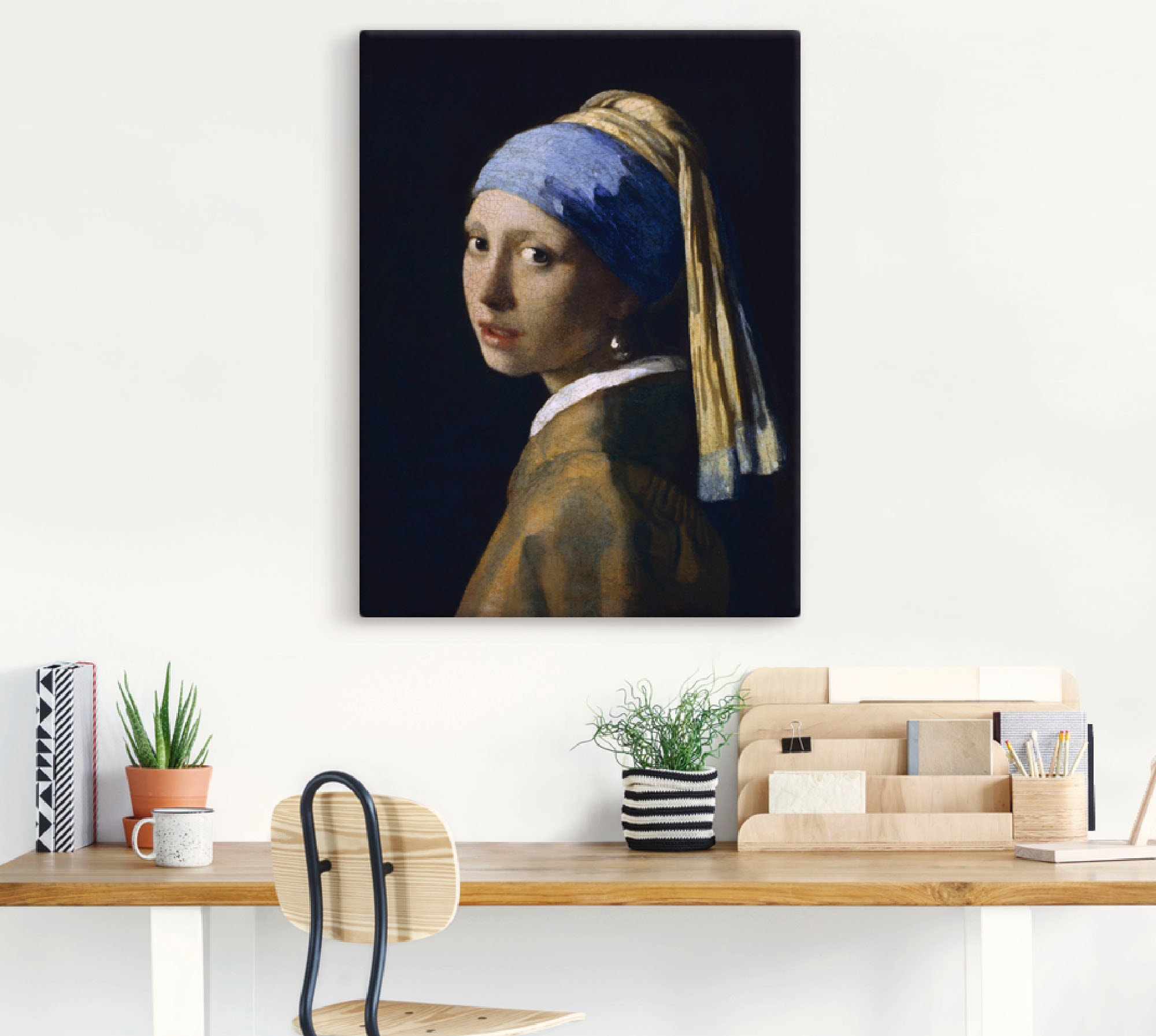 Artland Wandbild "Das Mädchen mit dem Perlenohrgehänge", Frau, (1 St.), als günstig online kaufen