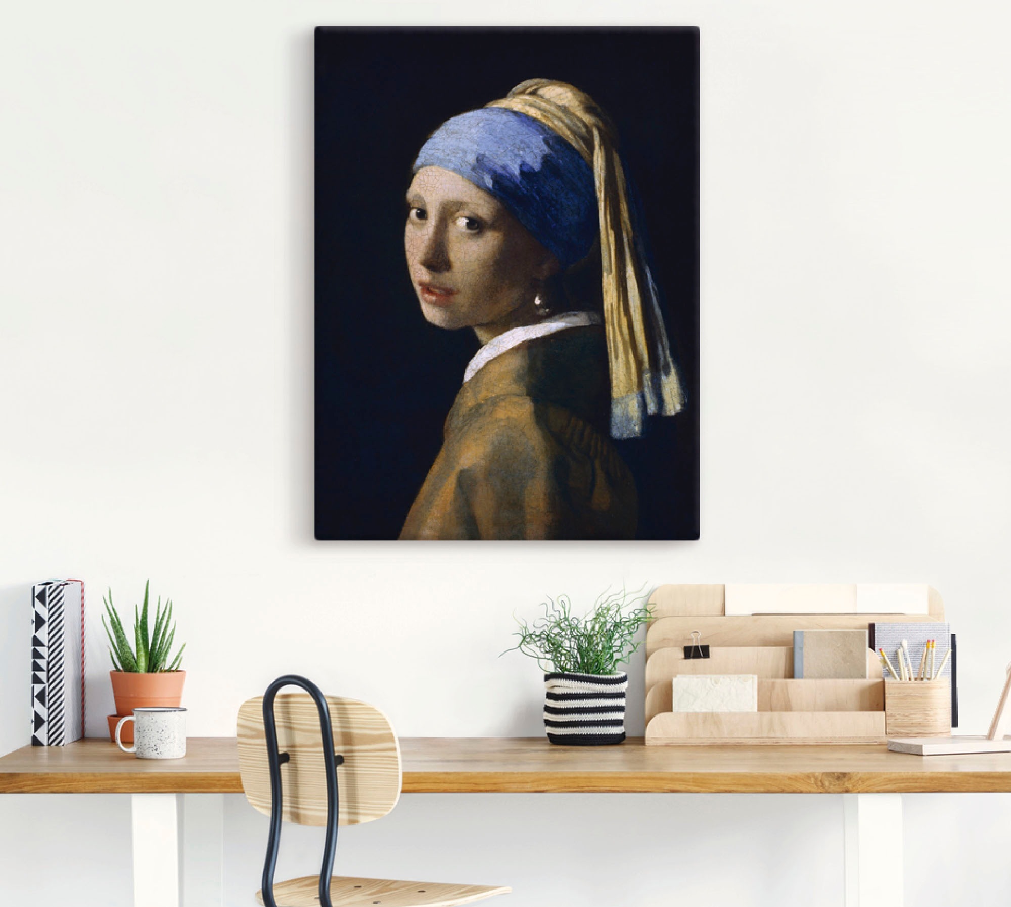 Artland Wandbild "Das Mädchen mit dem Perlenohrgehänge" Frau 1 Stk. tlg. al günstig online kaufen