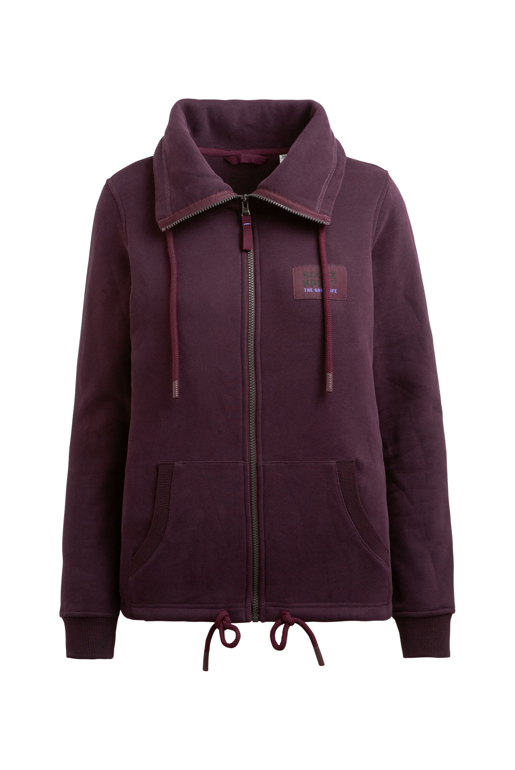 SOCCX Sweatjacke, mit Bindeband am Saum