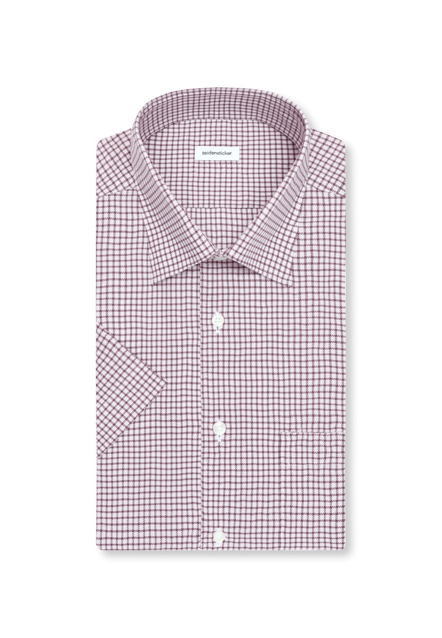 seidensticker Businesshemd »Schwarze Rose« Regular 1/2 Covered-Button-Down-Kragen Karo