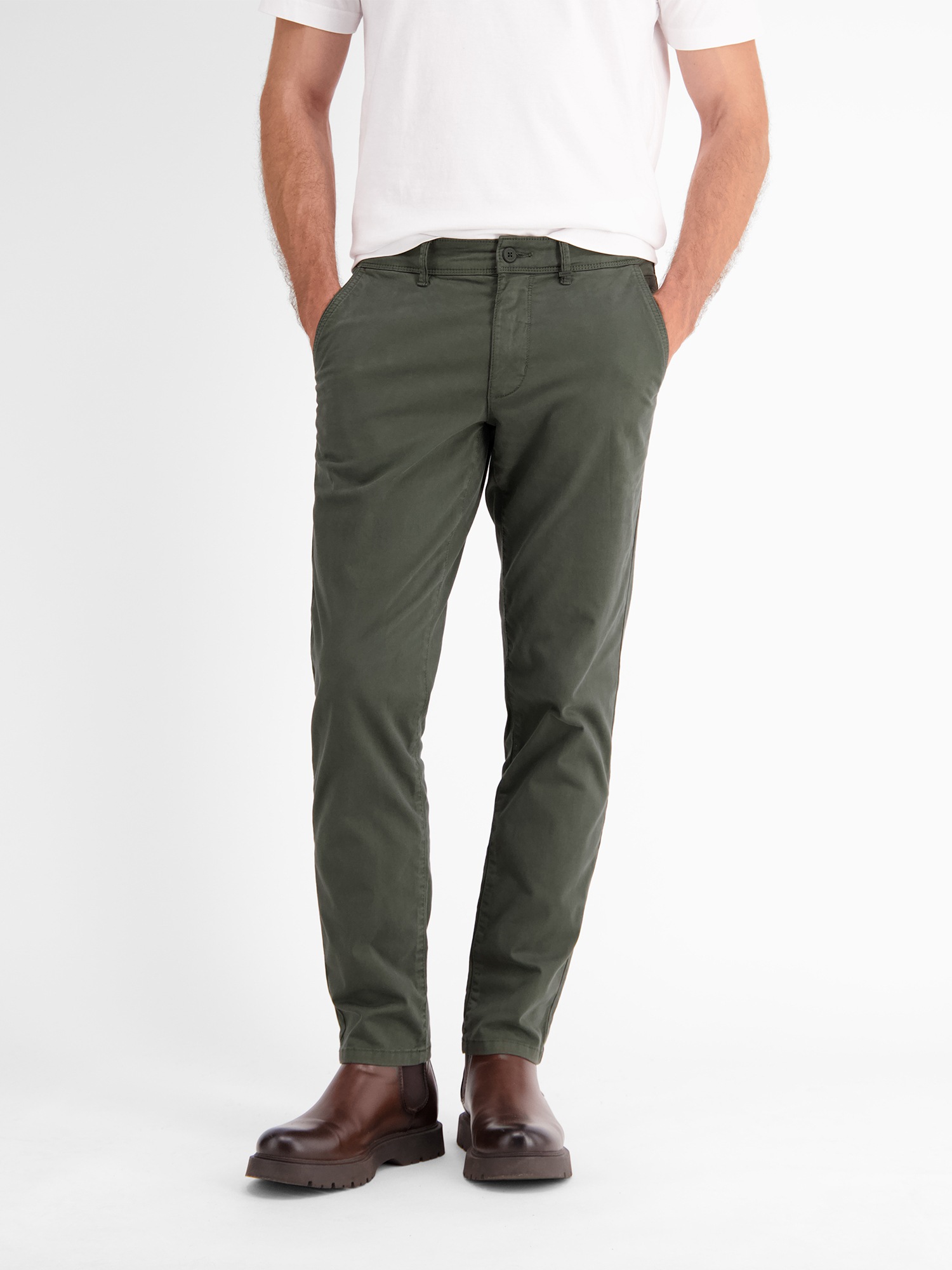 LERROS Basic Chino Hose Grün 31/32 2
