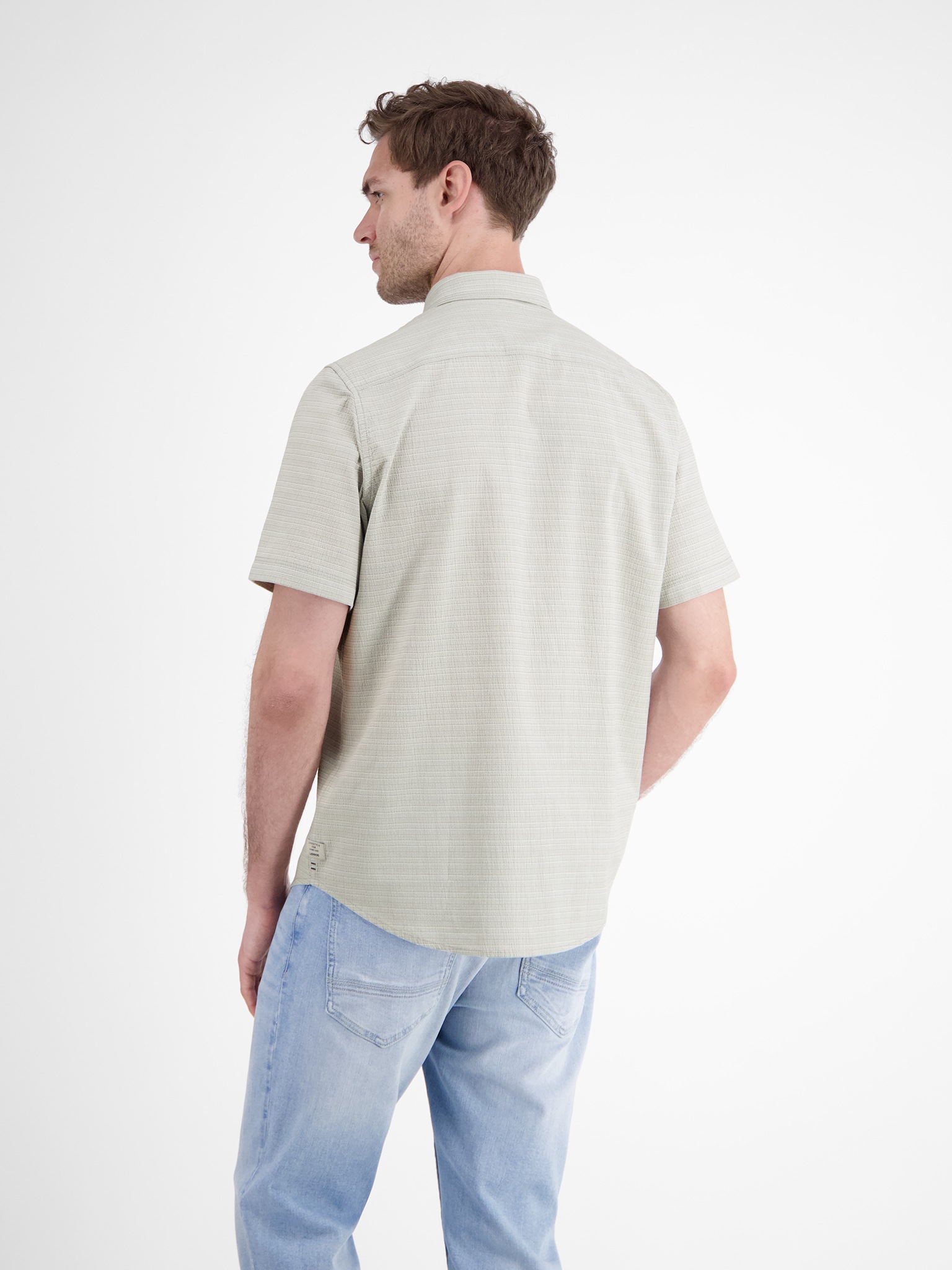 LERROS Kurzarmhemd "LERROS Kurzarmhemd in Seersuckerqualität" günstig online kaufen