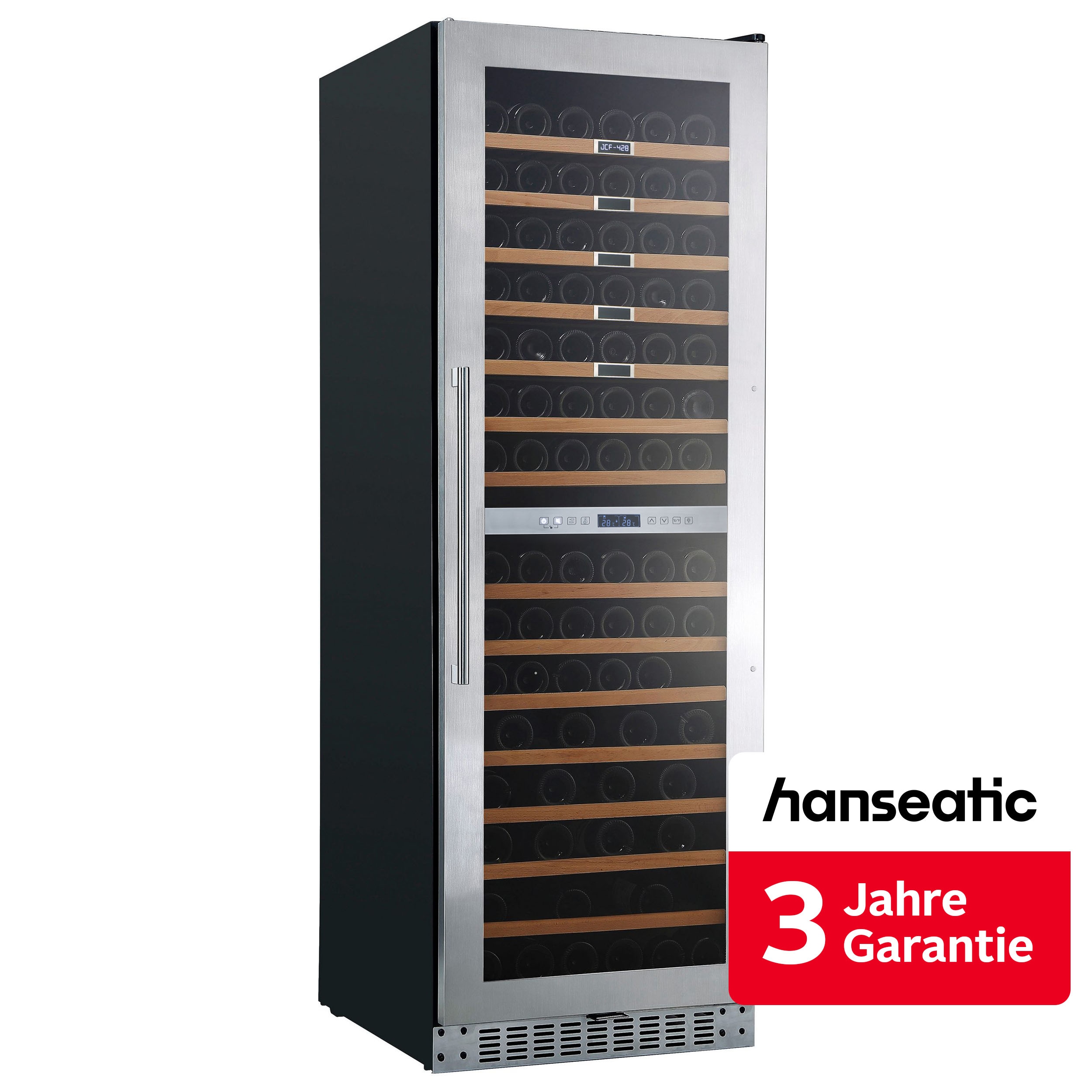 Hanseatic Weinkühlschrank "HWC171FCIA" für 171 Stk. Standardflaschen á 075l inkl. 3 Jahre Herstellergarantie
