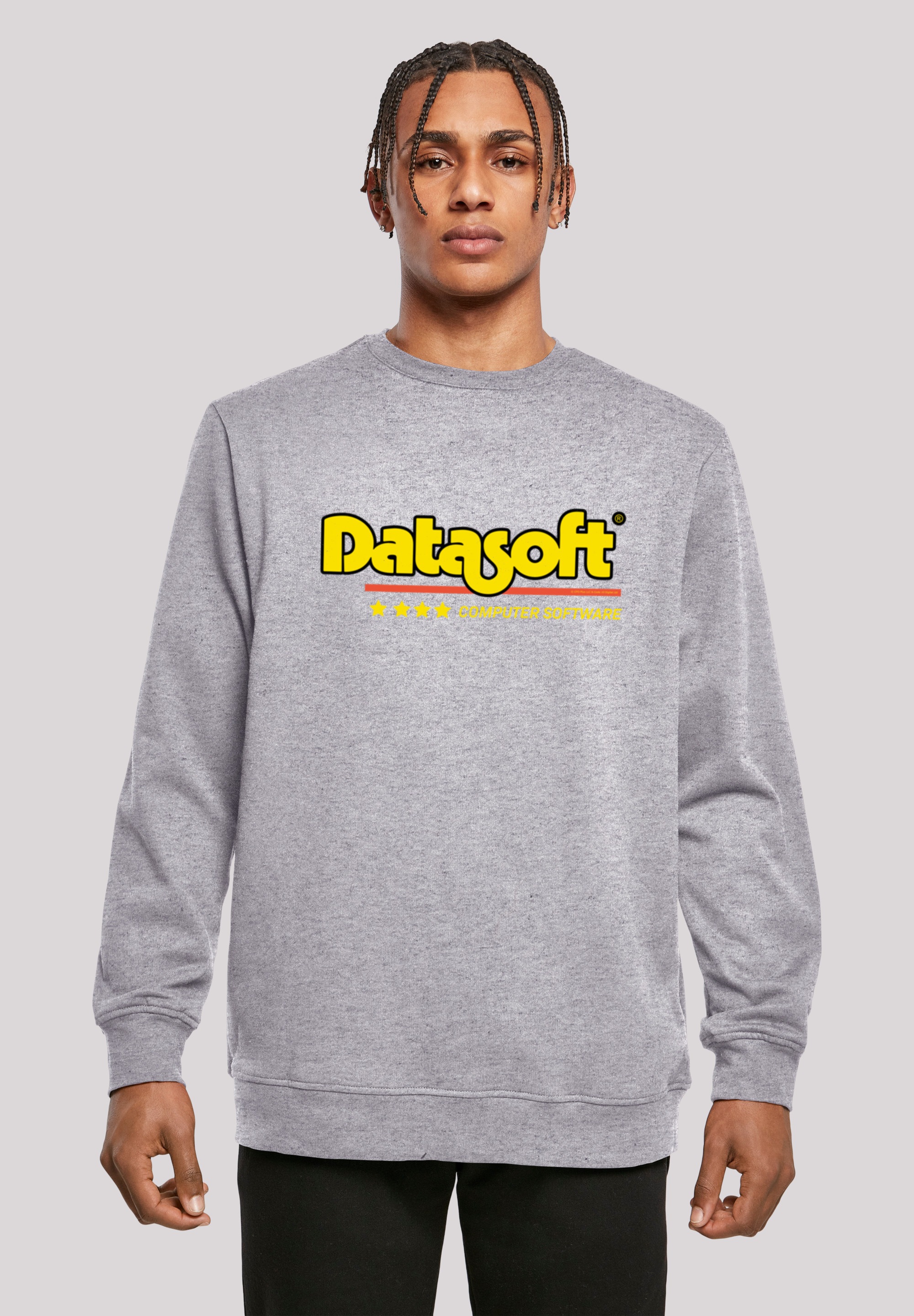 Kapuzenpullover »Retro Gaming Datasoft Logo gelb«, Print