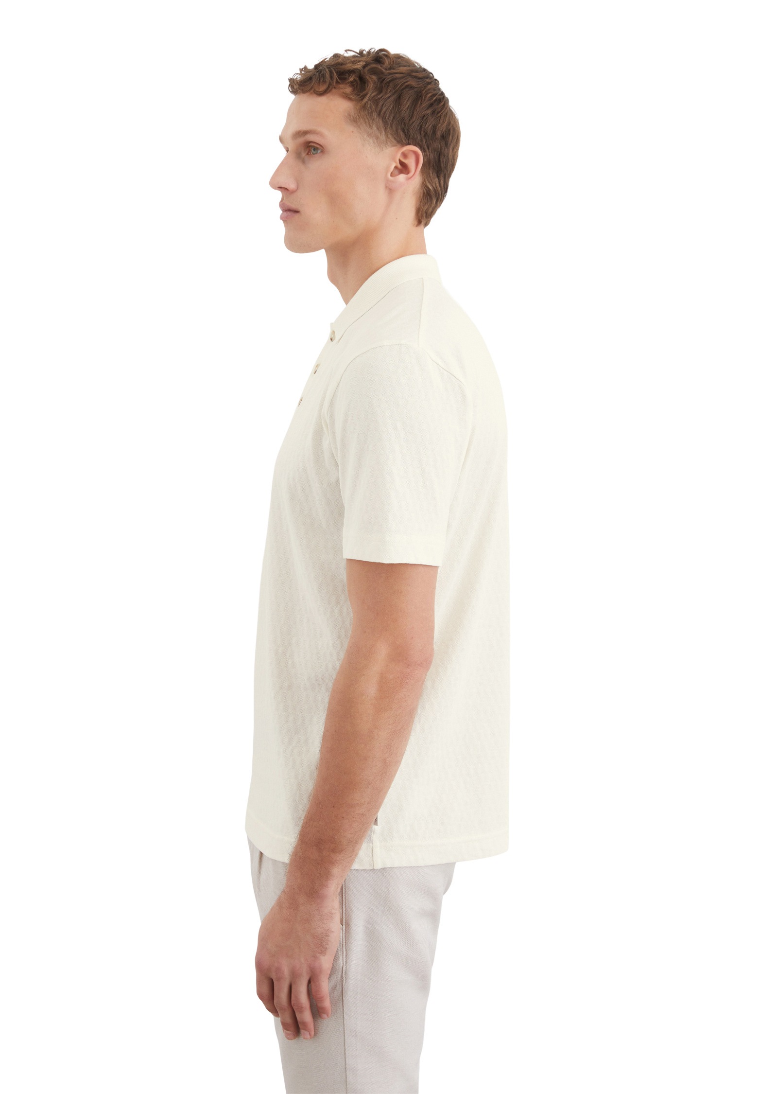 Marc O'Polo Poloshirt »mit Dreiecks-Struktur«