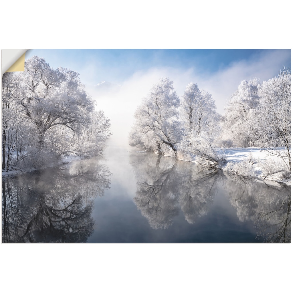 Artland Wandbild »Winter in Oberbayern«, Seebilder, (1 St.)