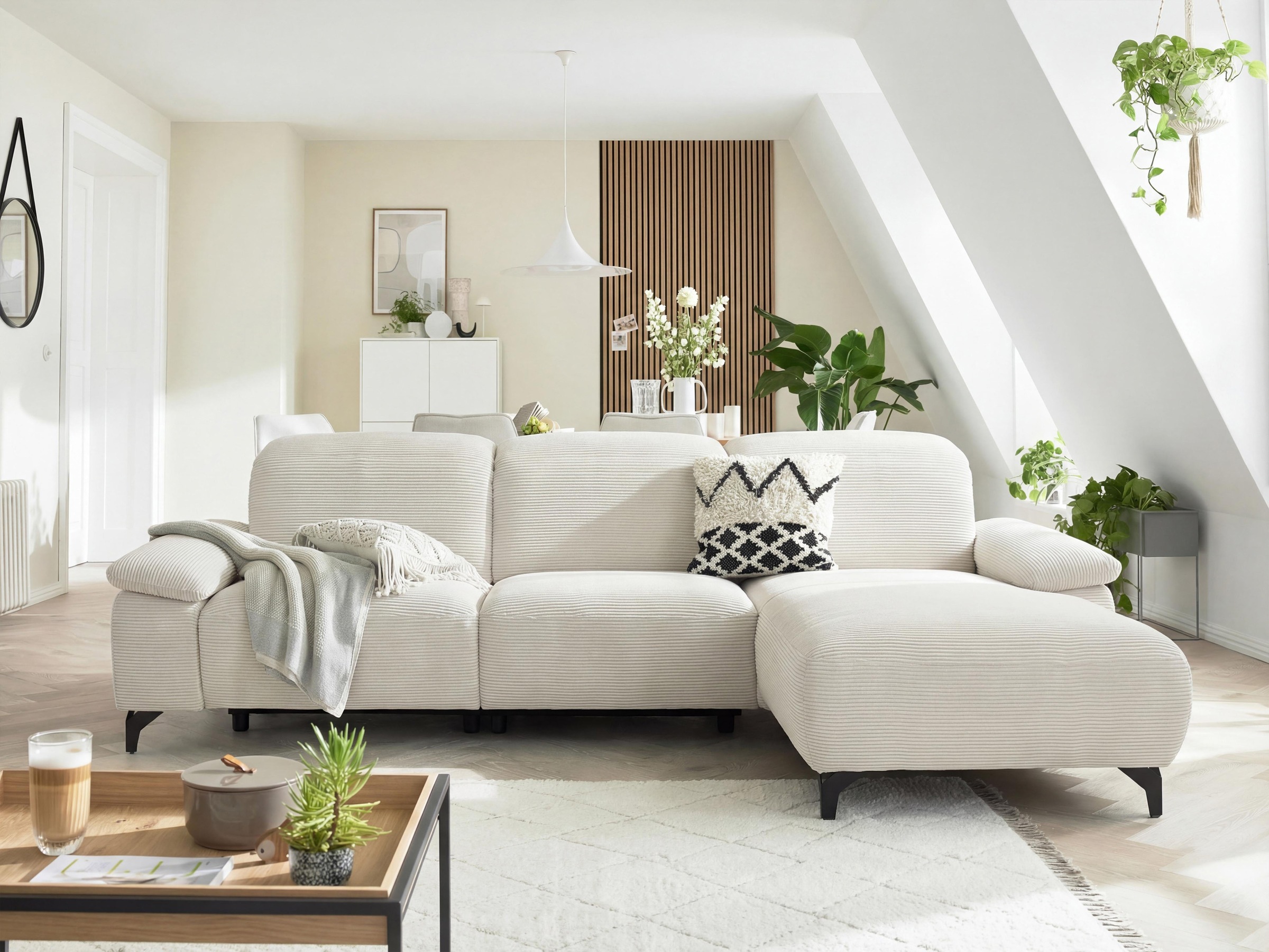 Musterring Ecksofa "MR370 mit/ohne Relaxfunktion, verschiedene Unterfederungen zur Auswahl" Farbe, Material, Sitzkomfort und Funktion wählbar, Maße 280 x 180 cm