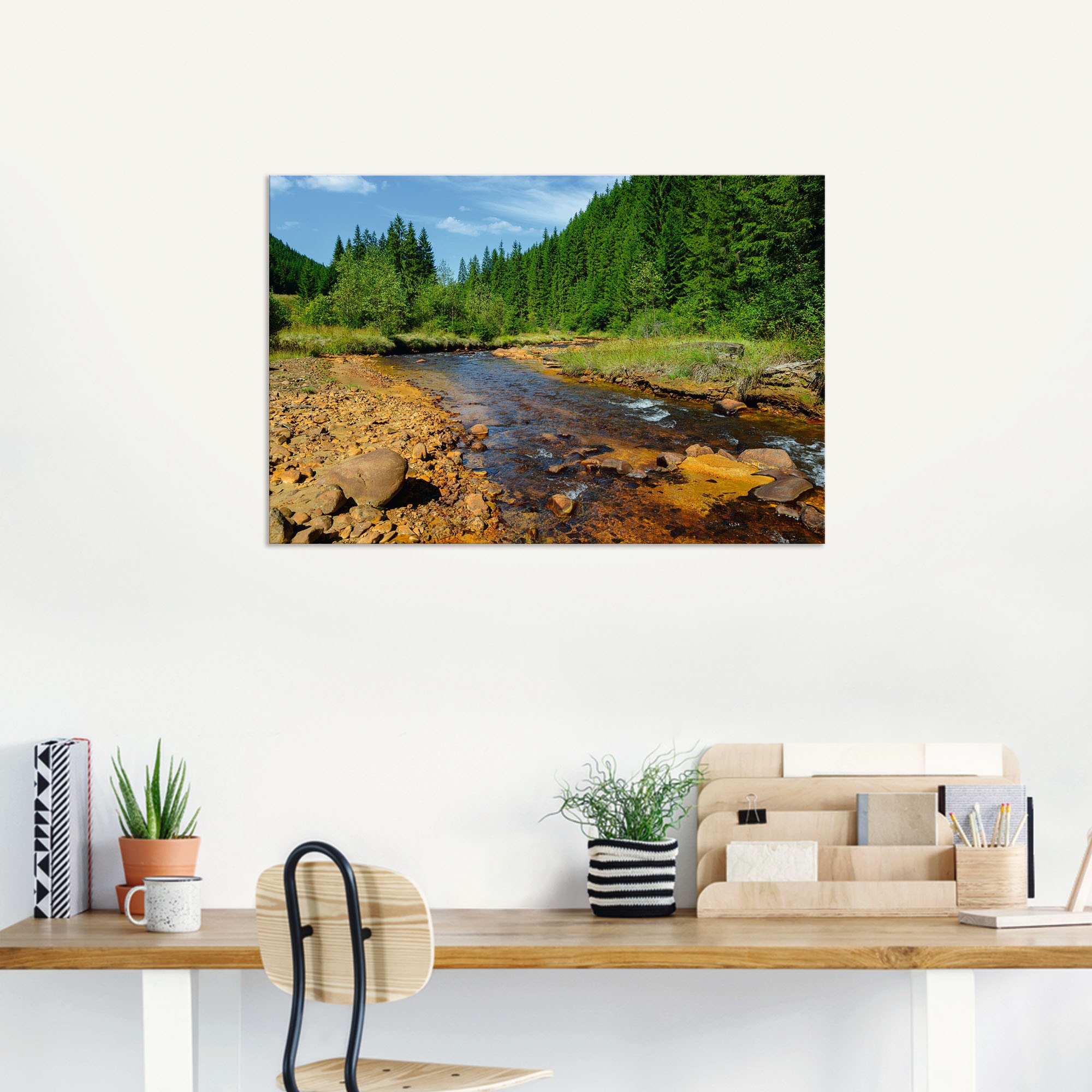 Artland Wandbild »Fluss Neagra, Caliman-Nationalpark«, Gewässer, (1 St.), als Alubild, Outdoorbild, Poster in verschied. Größen