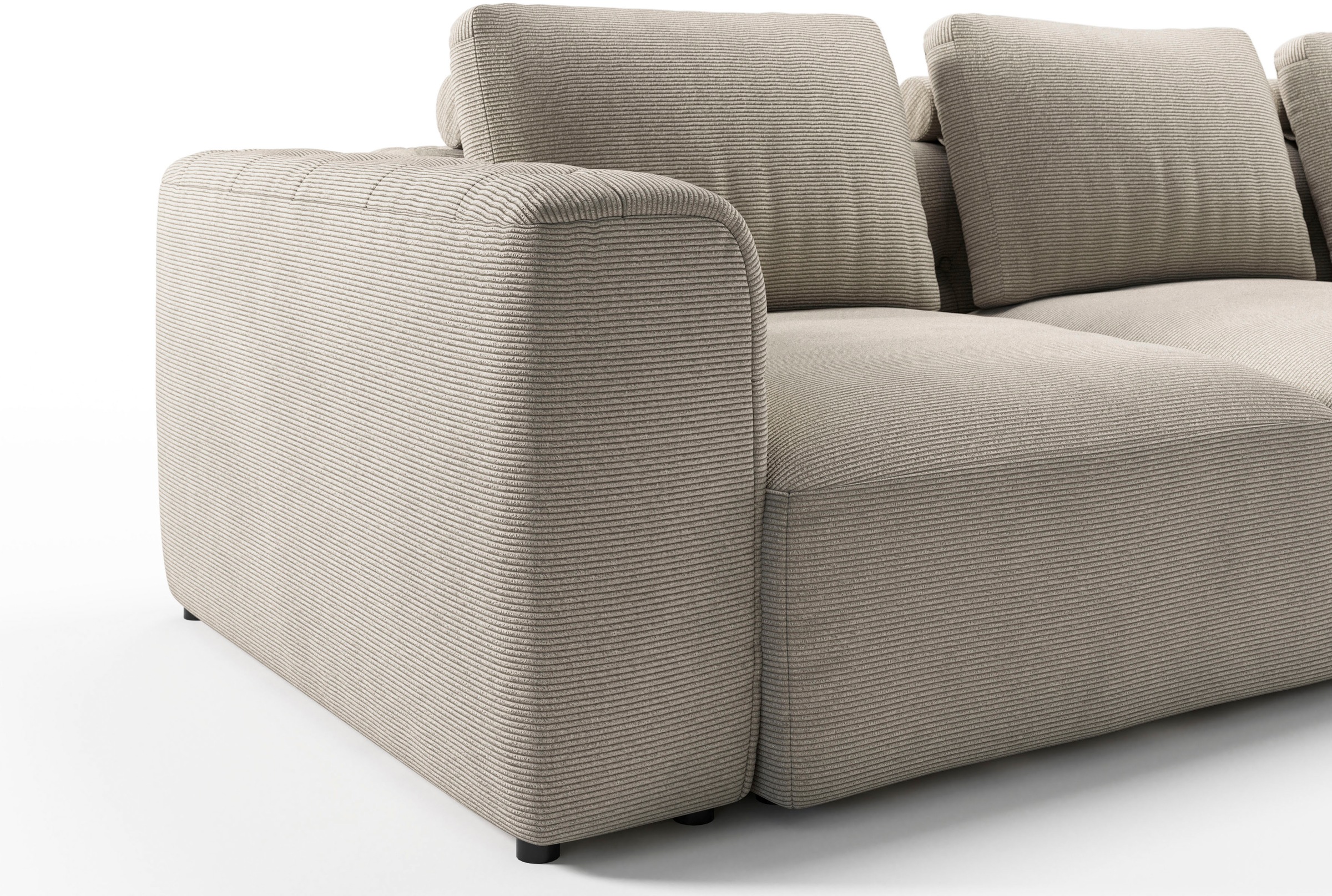 RAUM.ID Chaiselongue »Cushid«, Modul-Sofa, bestehend aus 2-Sitzer und Hocker