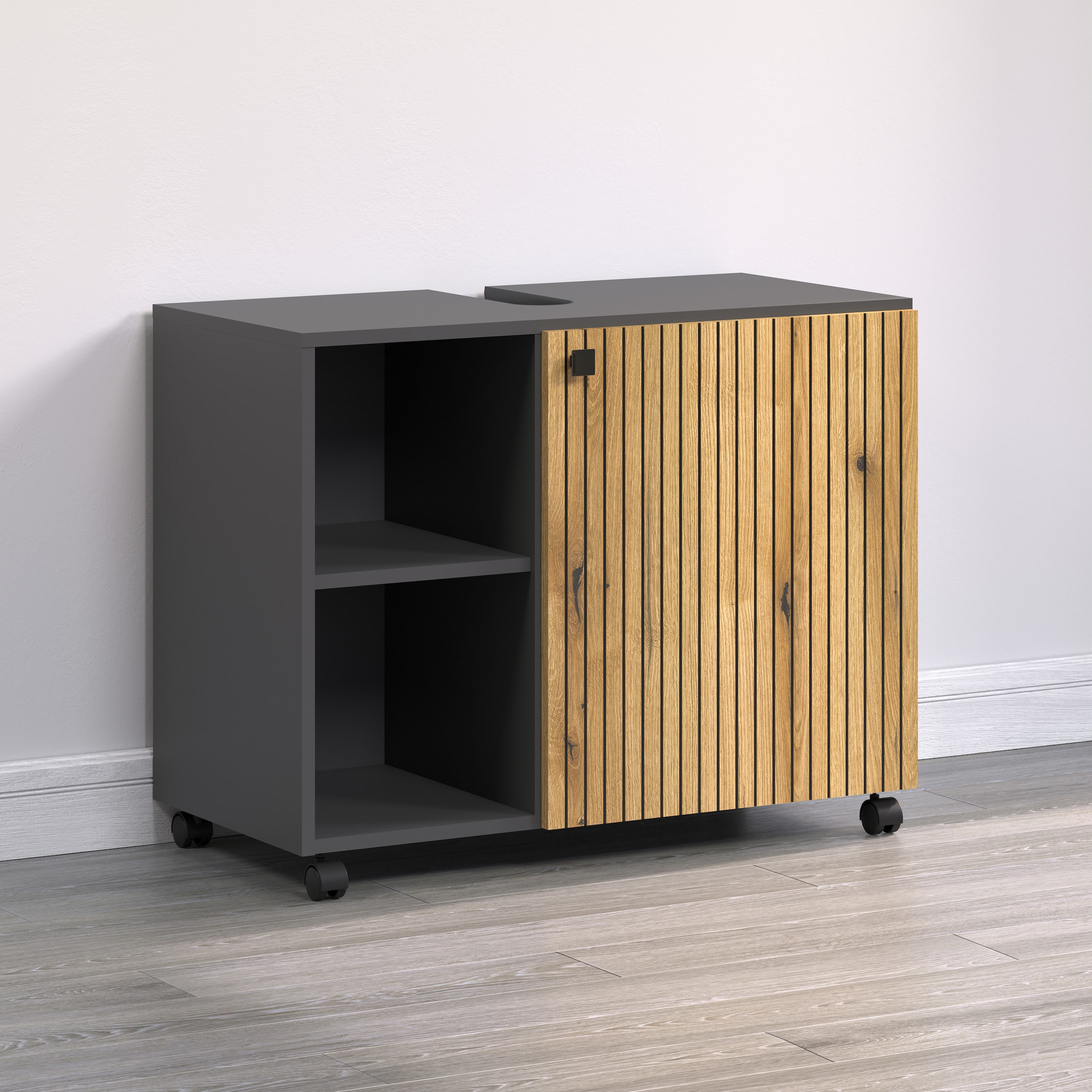 welltime Waschbeckenunterschrank "Amrum", BxHxT 80 x 64 x 42cm Waschbeckenu günstig online kaufen