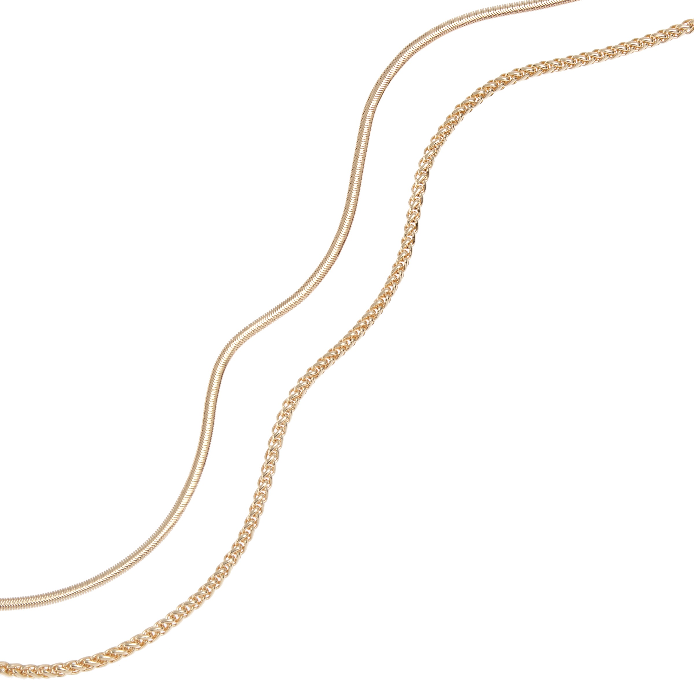 LASCANA Collier 2-reihige Halskette, Schlangenkette