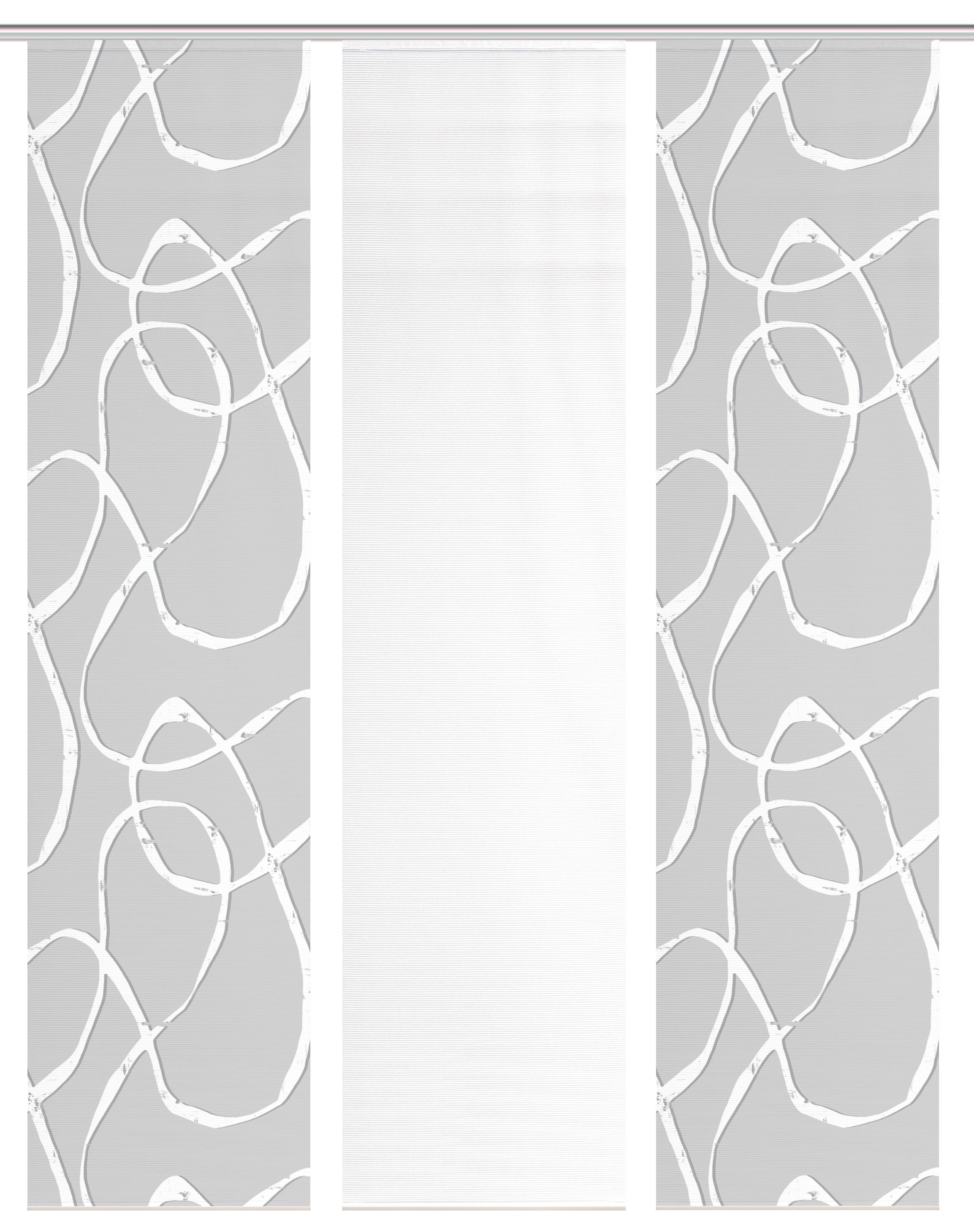 Thumbnail - Vision S Schiebegardine "OPHELIA" Paneelwagen 3 Stk. tlg. Schiebevorhang,Bambusoptik,Digitaldruck,SET