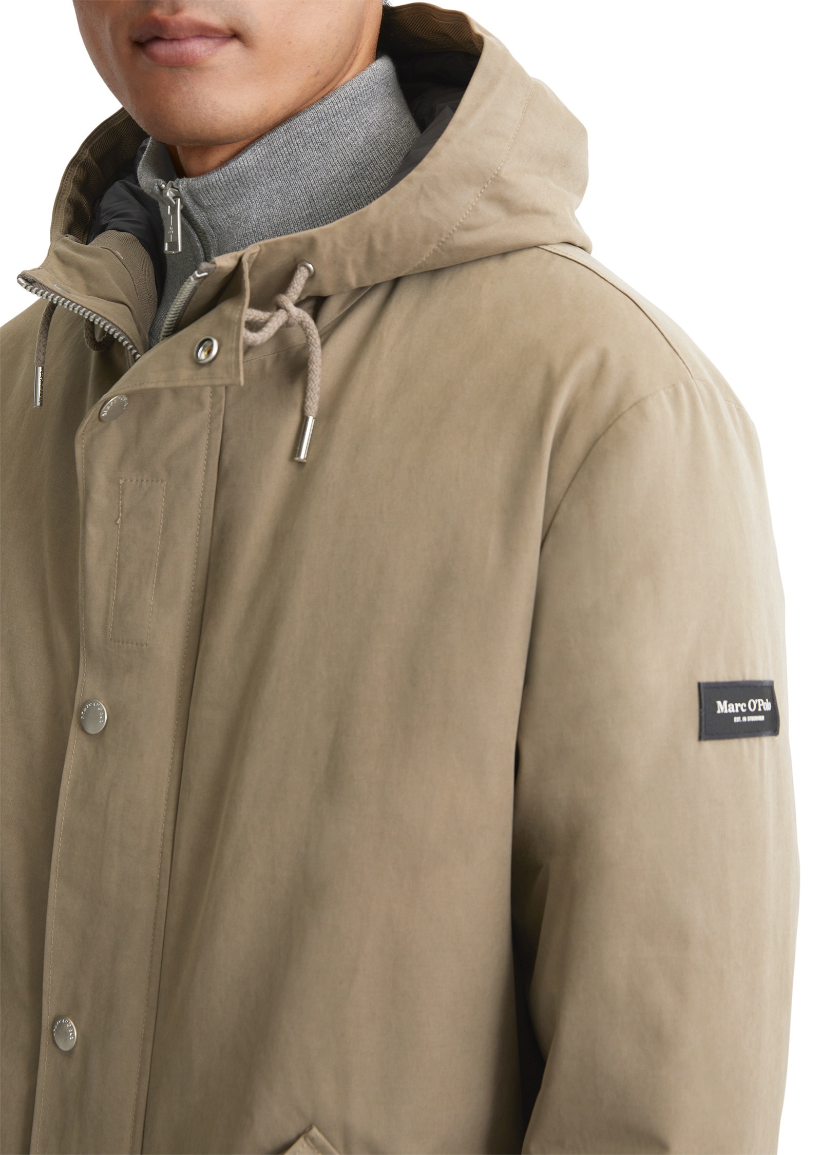 Marc O'Polo Parka »wattiert und wasserabweisend«, mit Kapuze