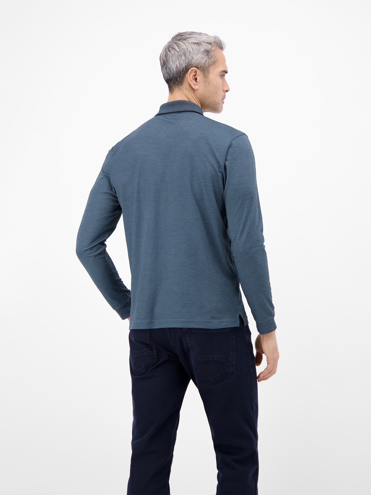 LERROS Sweatshirt "LERROS Langarm Polo mit Brusttasche aus Baumwollmix" günstig online kaufen