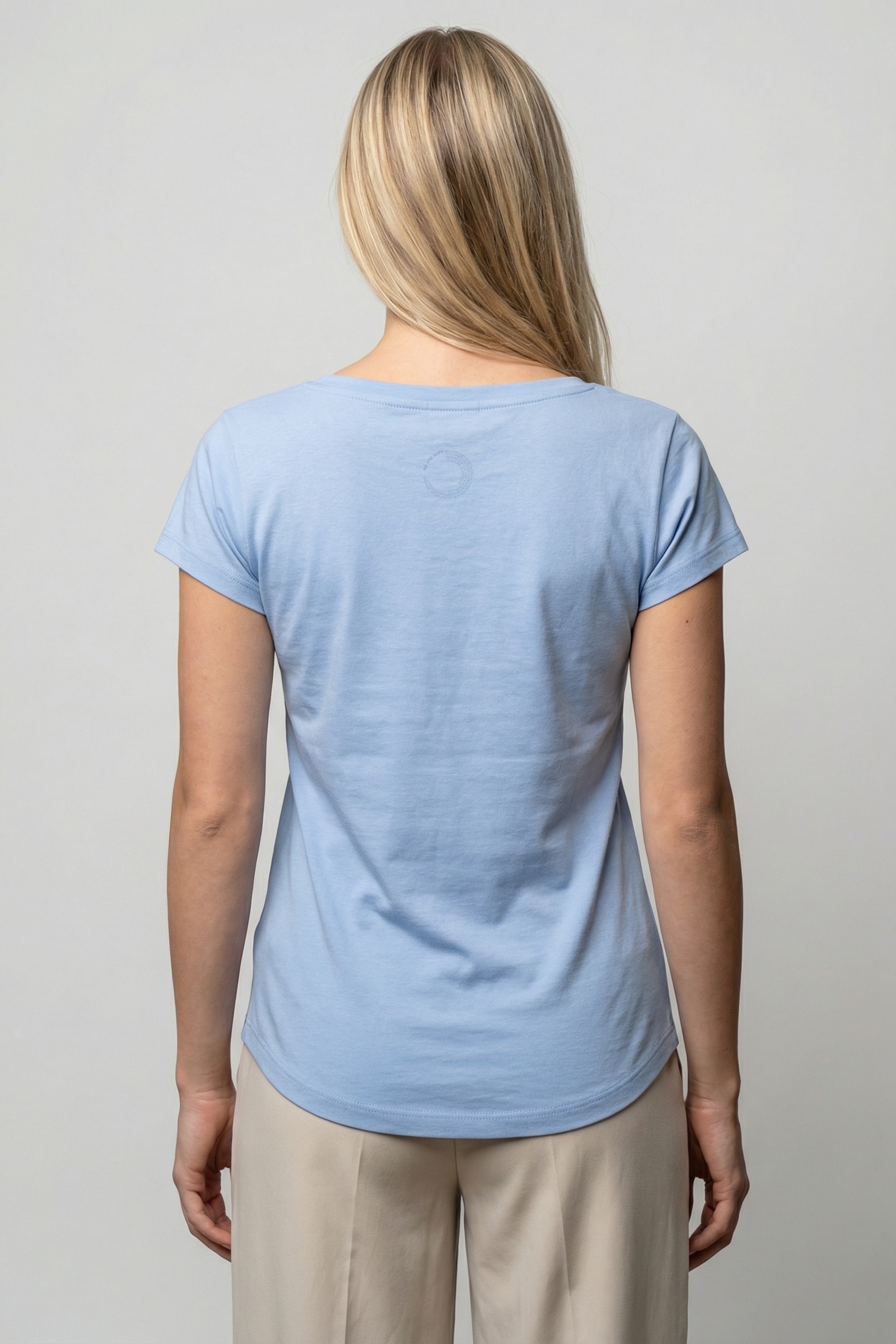 Alife & Kickin Rundhalsshirt leichtes Sommer-Top aus Bio-Baumwolle mit weitem U-Ausschnitt