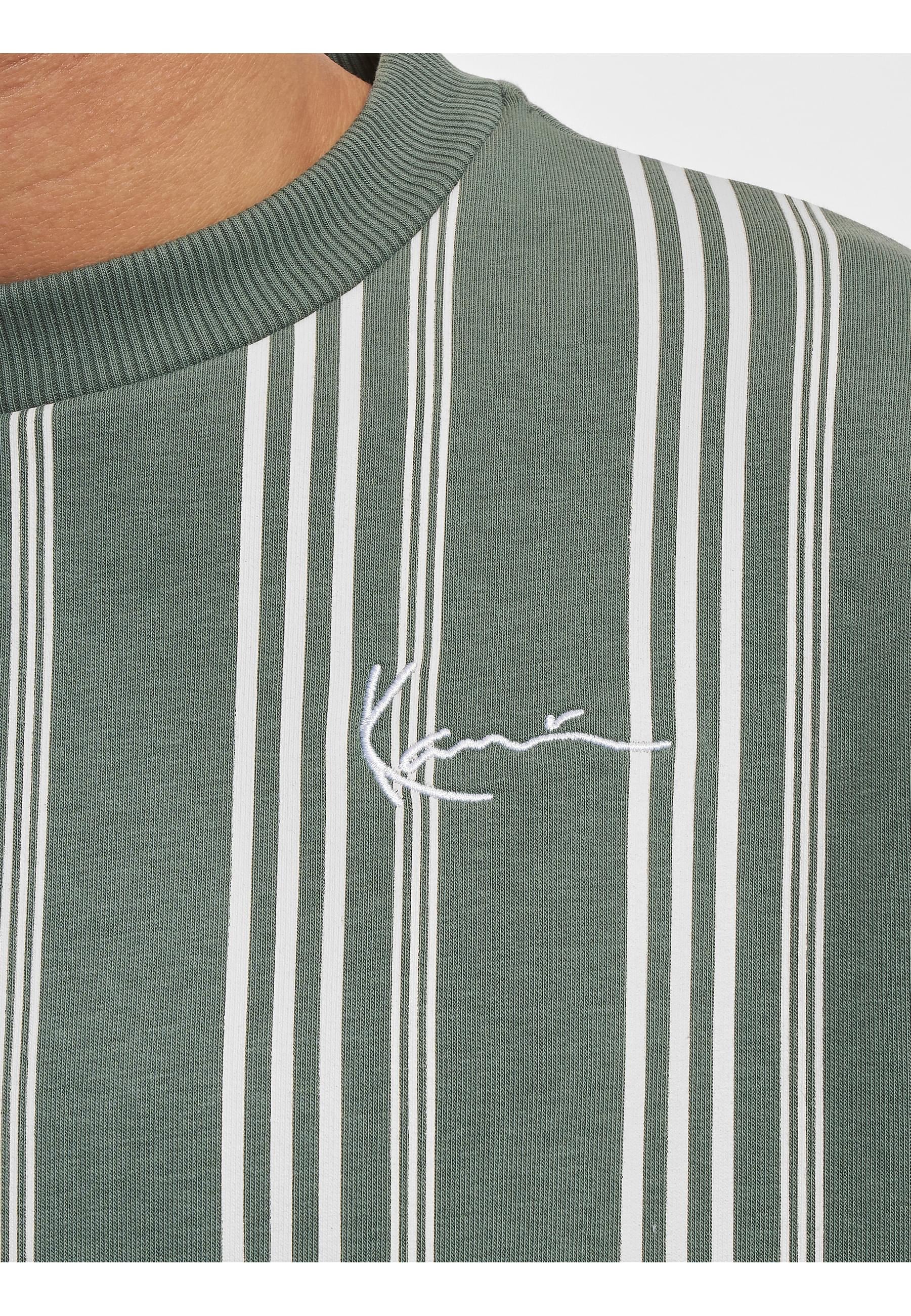 Karl Kani Langarmshirt »Karl Kani Herren KM233-027-1 KK Small Signature Striped Crew«, (1 tlg.)