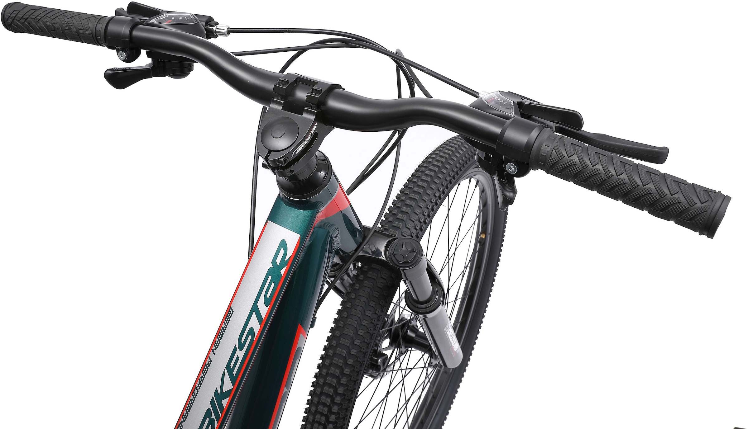 Bikestar Mountainbike, 21 Gang, Shimano, RD-TY300 Schaltwerk, Kettenschaltung, für Damen und Herren, Kettenschaltung
