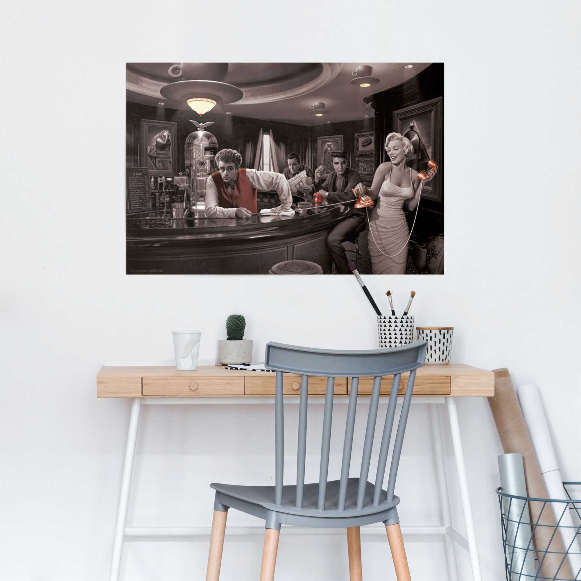 Reinders Poster "Java Dreams Monroe, Dean, Presley, Bogart" 1 Stk. tlg. günstig online kaufen