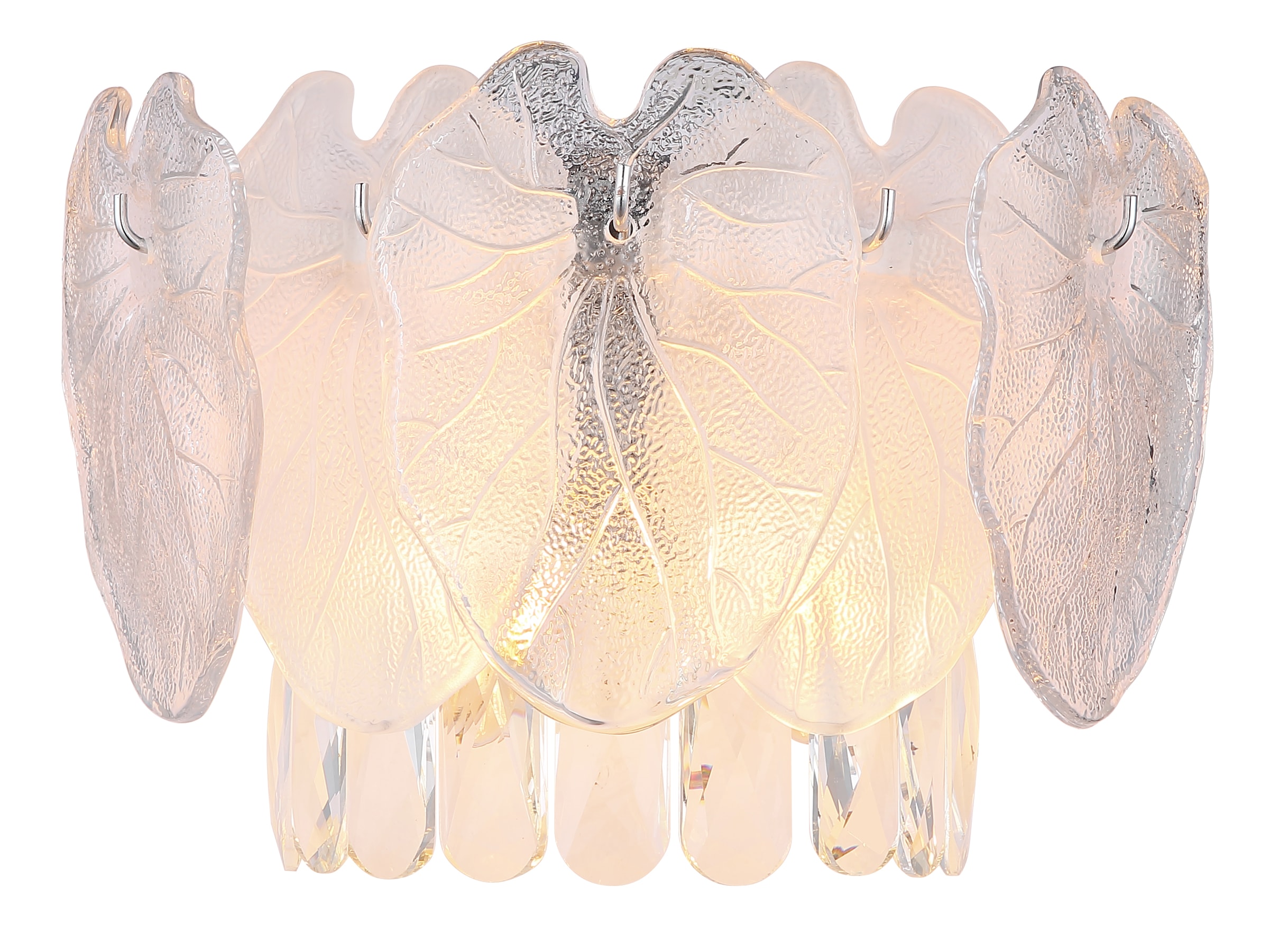 GLOBO LIGHTING Wandleuchte »BENJAMIN«, Leuchtmittel E14 | ohne Leuchtmittel, Wandlampe/Metall/Kristalle/klar/elegant/Wohnzimmer/Flur