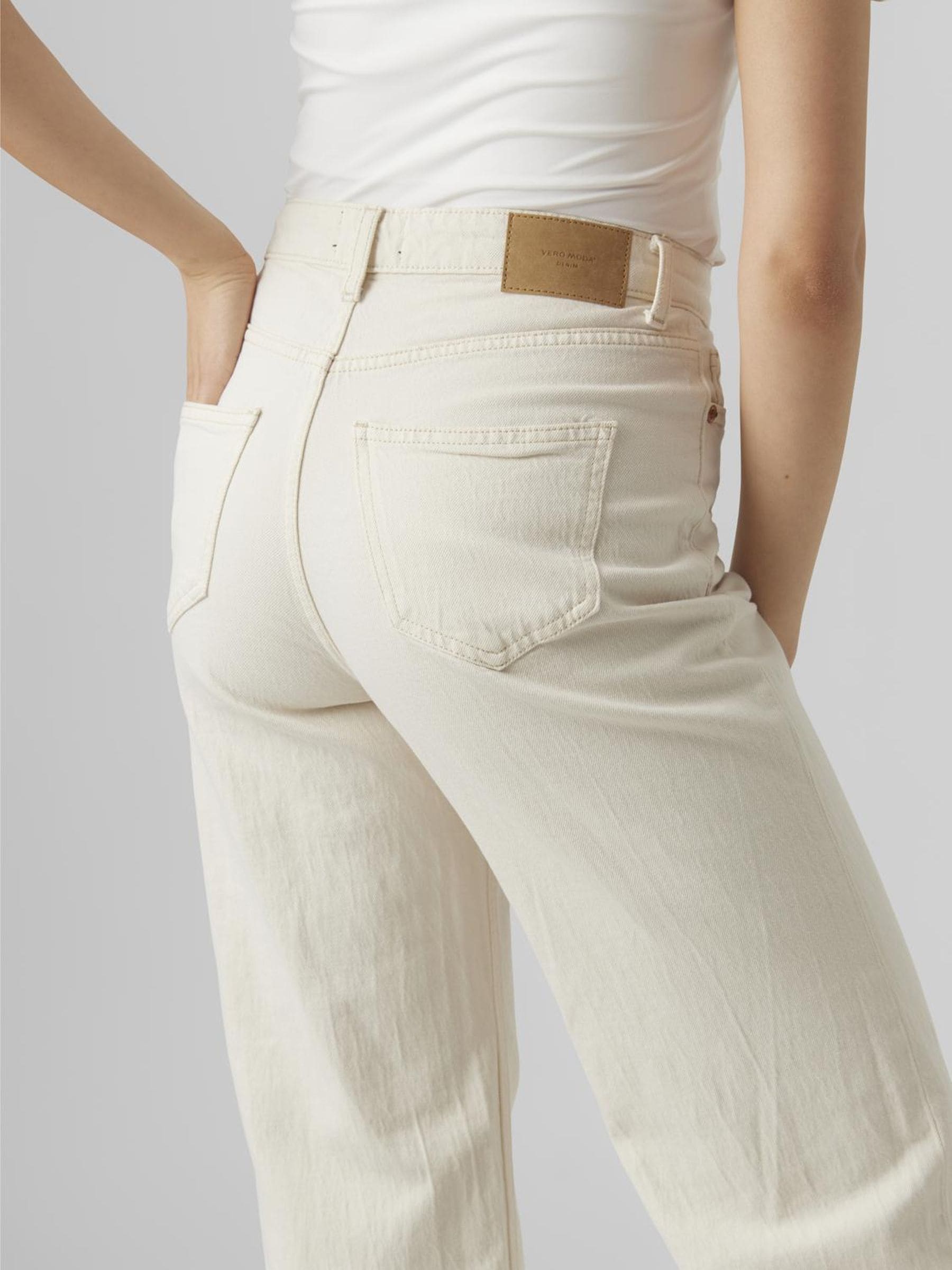 Vero Moda Straight-Jeans »VMTESSA HR WIDE STR JEANS ECRU GA«