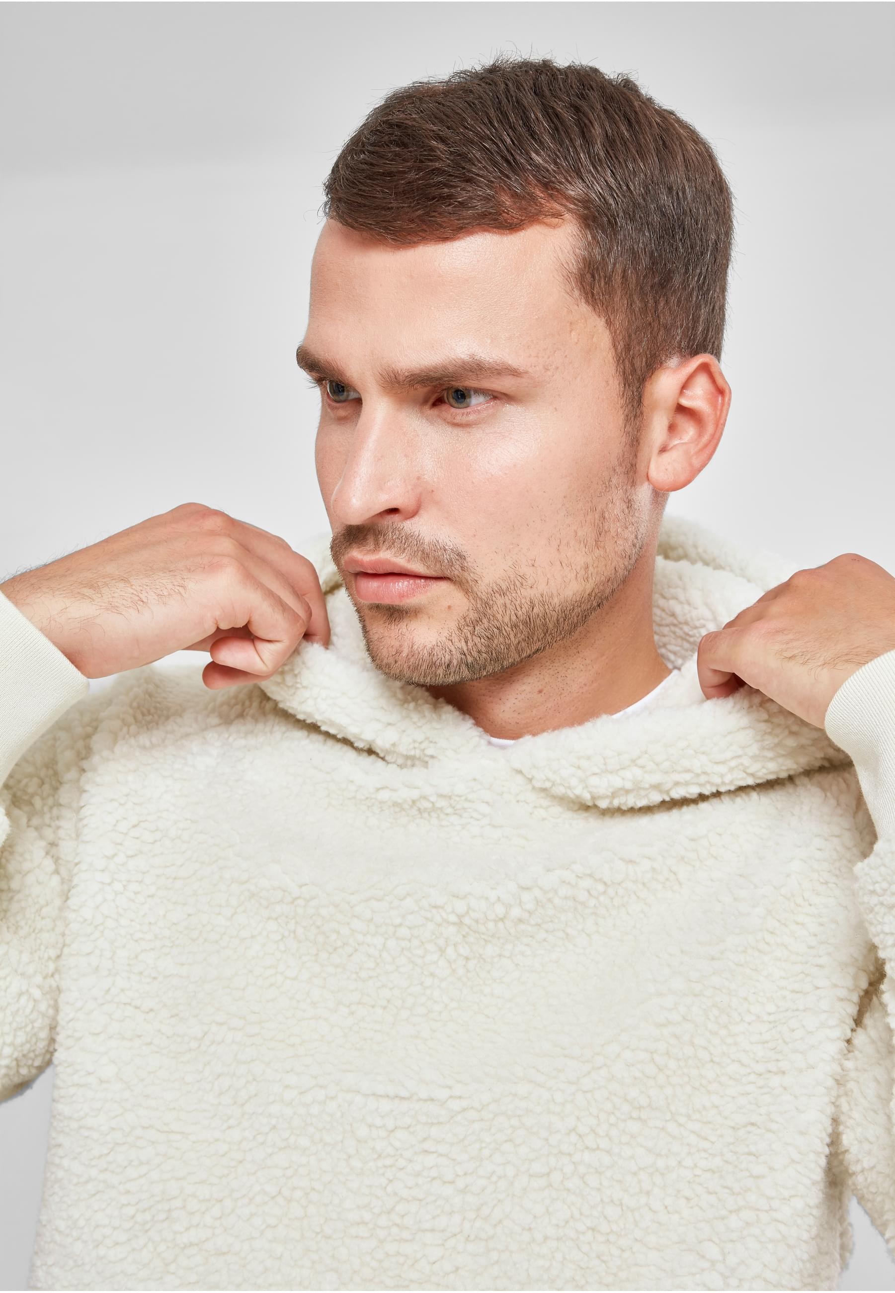 URBAN CLASSICS Sweatshirt »Urban Classics Herren Sherpa Hoody«, (1 tlg.)