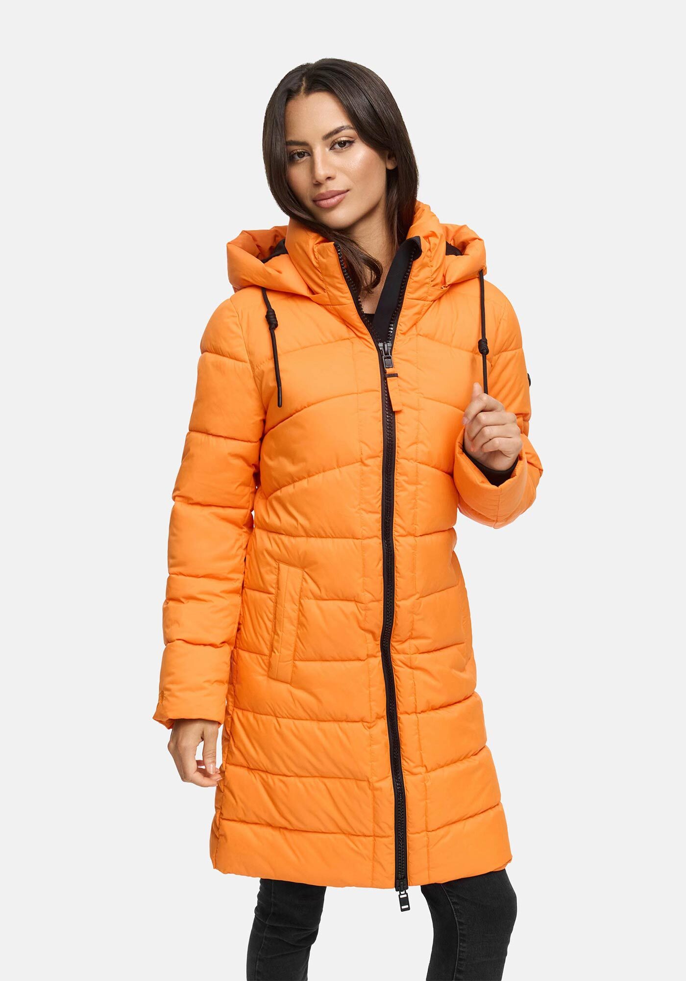 Thumbnail - Marikoo Winterjacke "Kaltnäschen" mit abnehmbarer Kapuze und hochschließendem Kragen