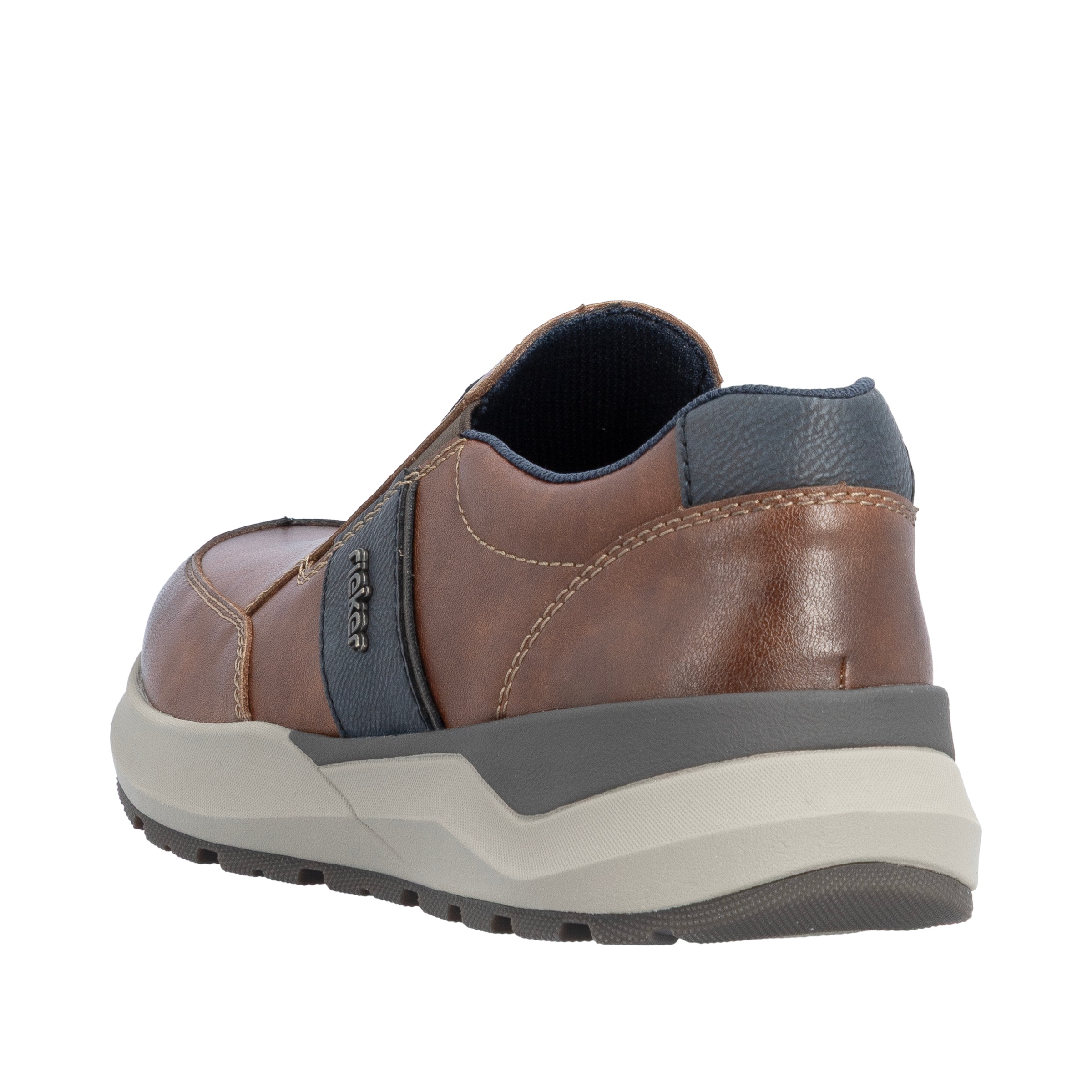 Rieker Slip-On Sneaker  Schlüpfschuh, Slipper, Halbschuh, Freizeitschuh mit Kontrastbesatz