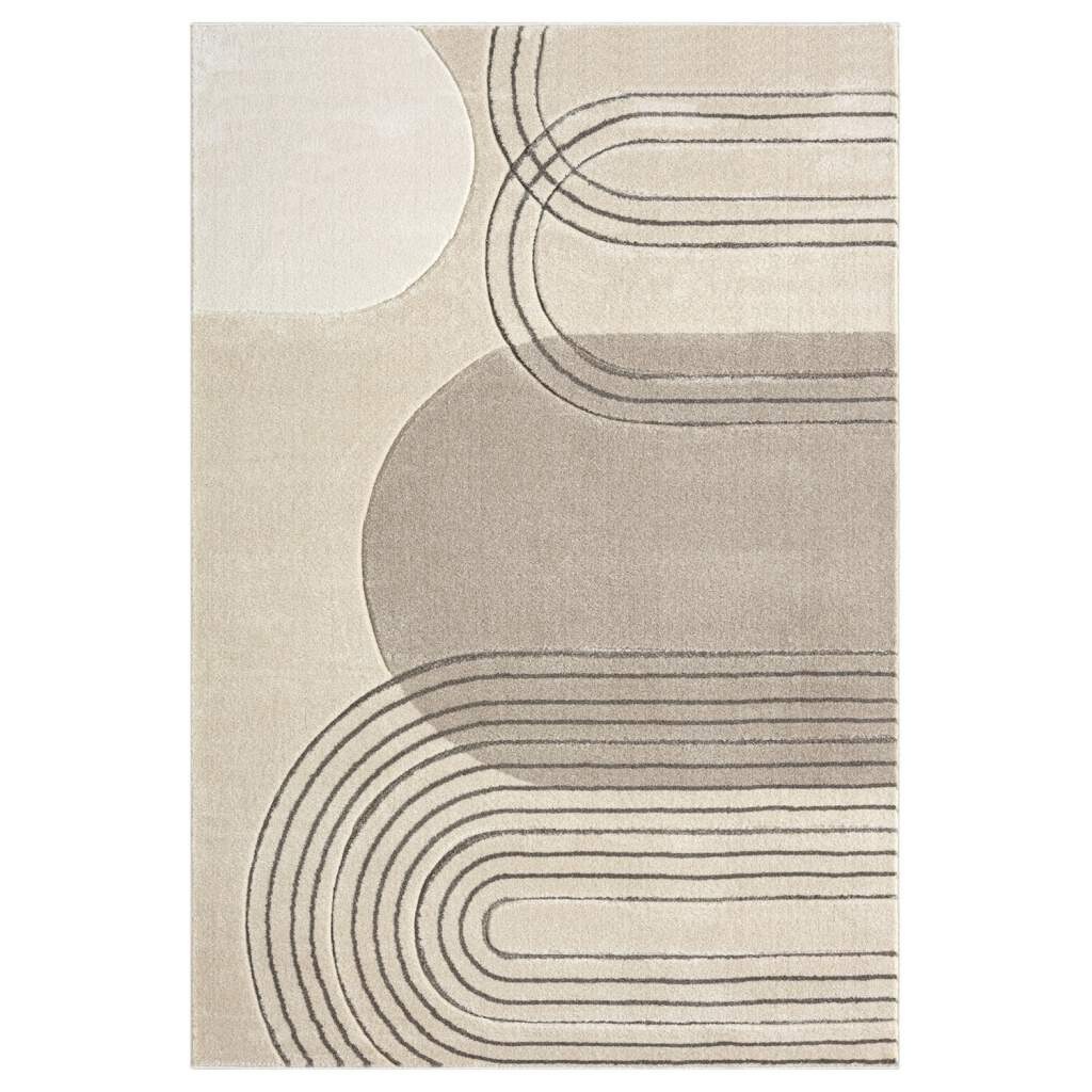 Carpet City Teppich »BONITO 7157«, rechteckig, 11 mm Höhe, Läufer, Flachflor, Hochtief-Muster/ 3D-Effekt, Geo-Muster, Wohnzimmer