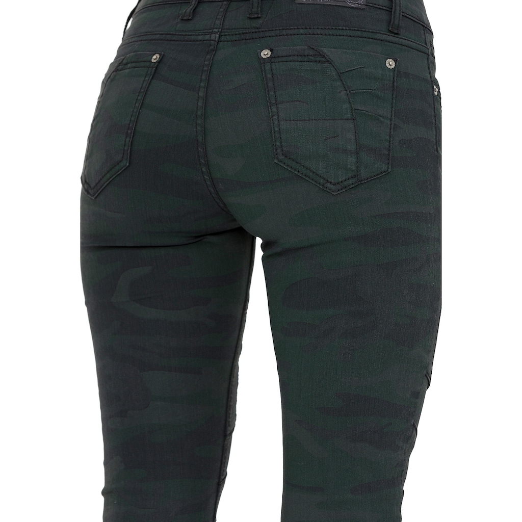 Cipo & Baxx Slim-fit-Jeans, in sommerlichem Look