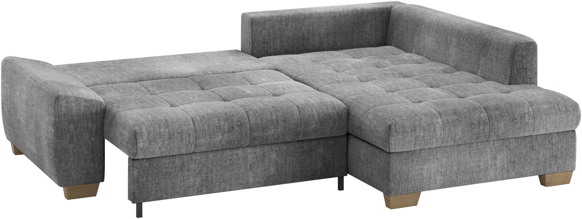 Mr. Couch Ecksofa »Nikita II, L-Form«, Wahlweise mit Bettfunktion, Bettkasten & RGB-LED-Beleuchtung