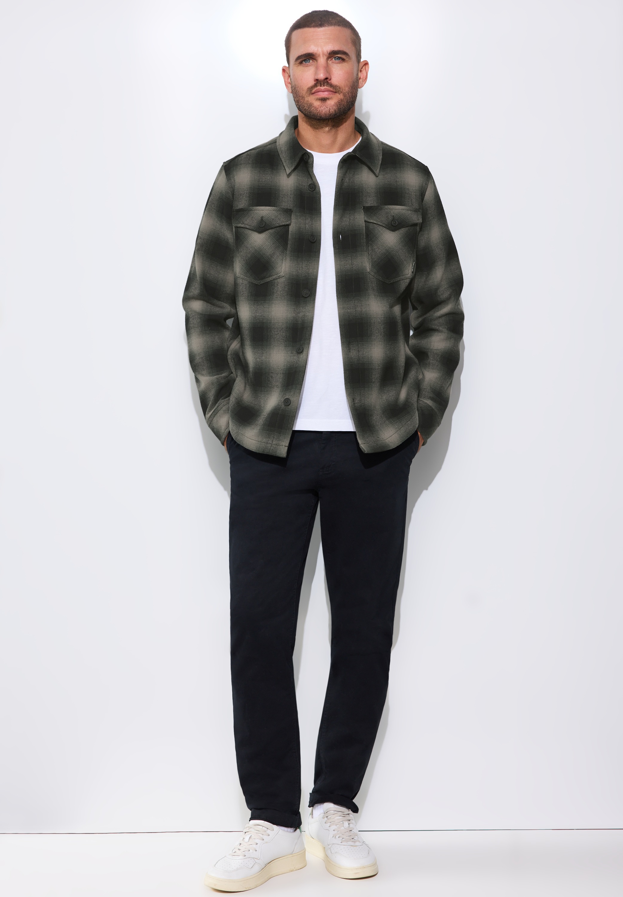 STREET ONE MEN Sakko aus reiner Baumwolle