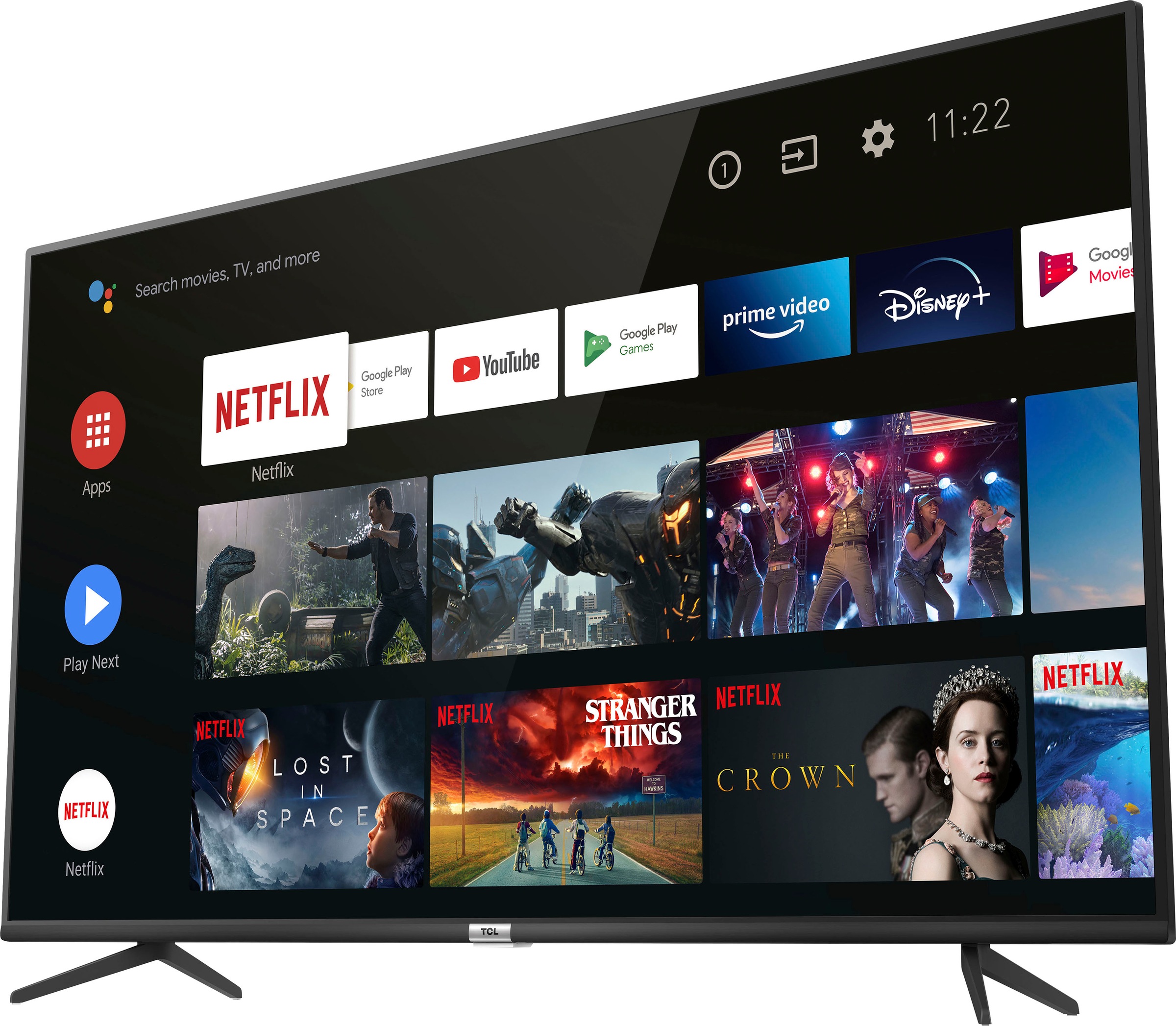 TCL LED-Fernseher »50P616X1«, 126 cm/50 Zoll, 4K Ultra HD, Smart-TV, Android  9.0 Betriebssystem | BAUR