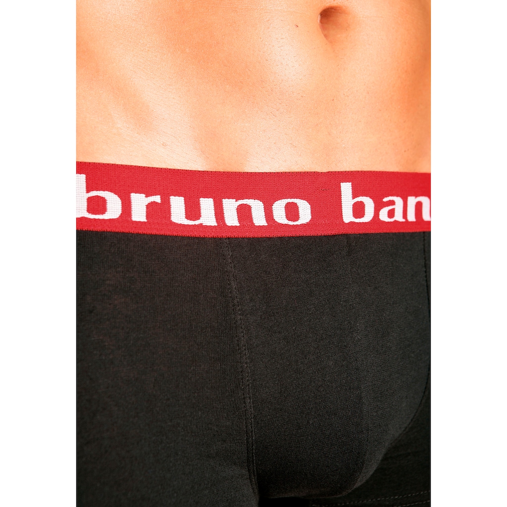 Bruno Banani Boxershorts, (Packung, 4 St.), in Hipster-Form uni oder gemustert