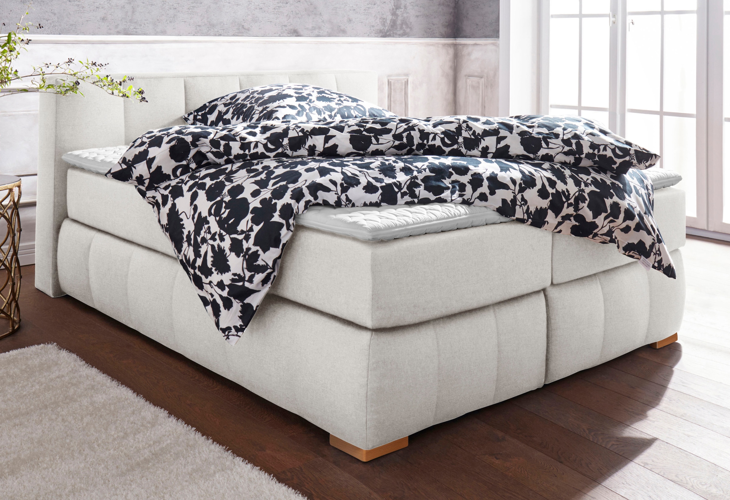 Home Affaire Chelles Boxspringbett Beige 8