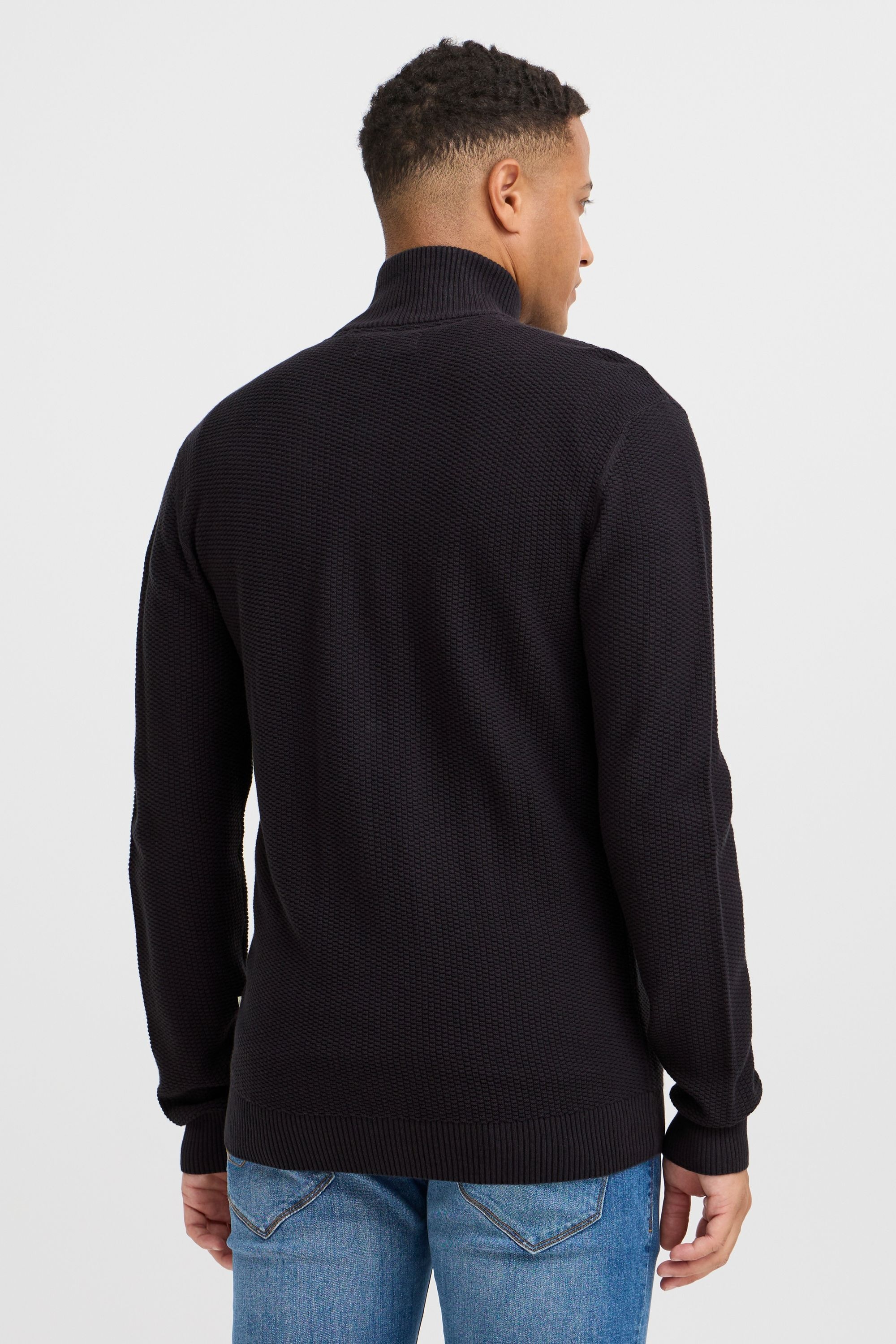 Strickjacke BLEND "Strickjacke BHMGOMAZ", Herren, Gr. M, schwarz, Feinstrick, Obermaterial: 100% Baumwolle CO., unifarben, Basic, normal, Strickjacken Strickjacke 6