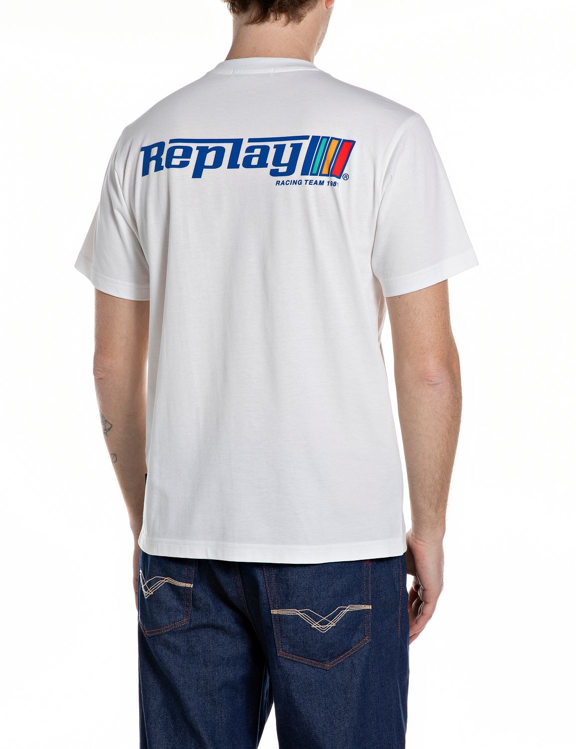 Replay T-Shirt mit Racing-Print günstig online kaufen