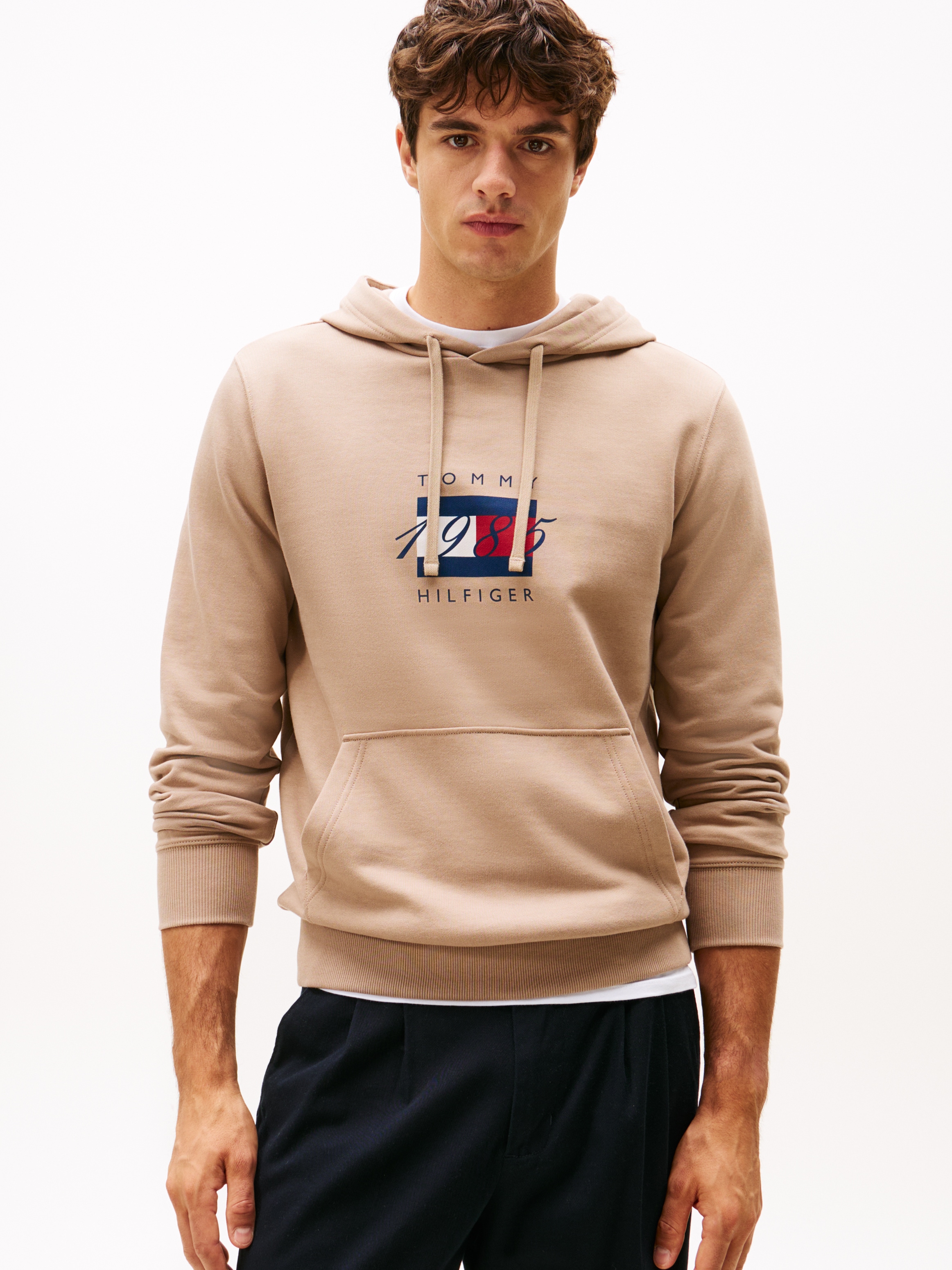 Tommy Hilfiger Kapuzensweatshirt "LINEAR FLAG GRAPHIC", Regular Fit, Hoodie günstig online kaufen