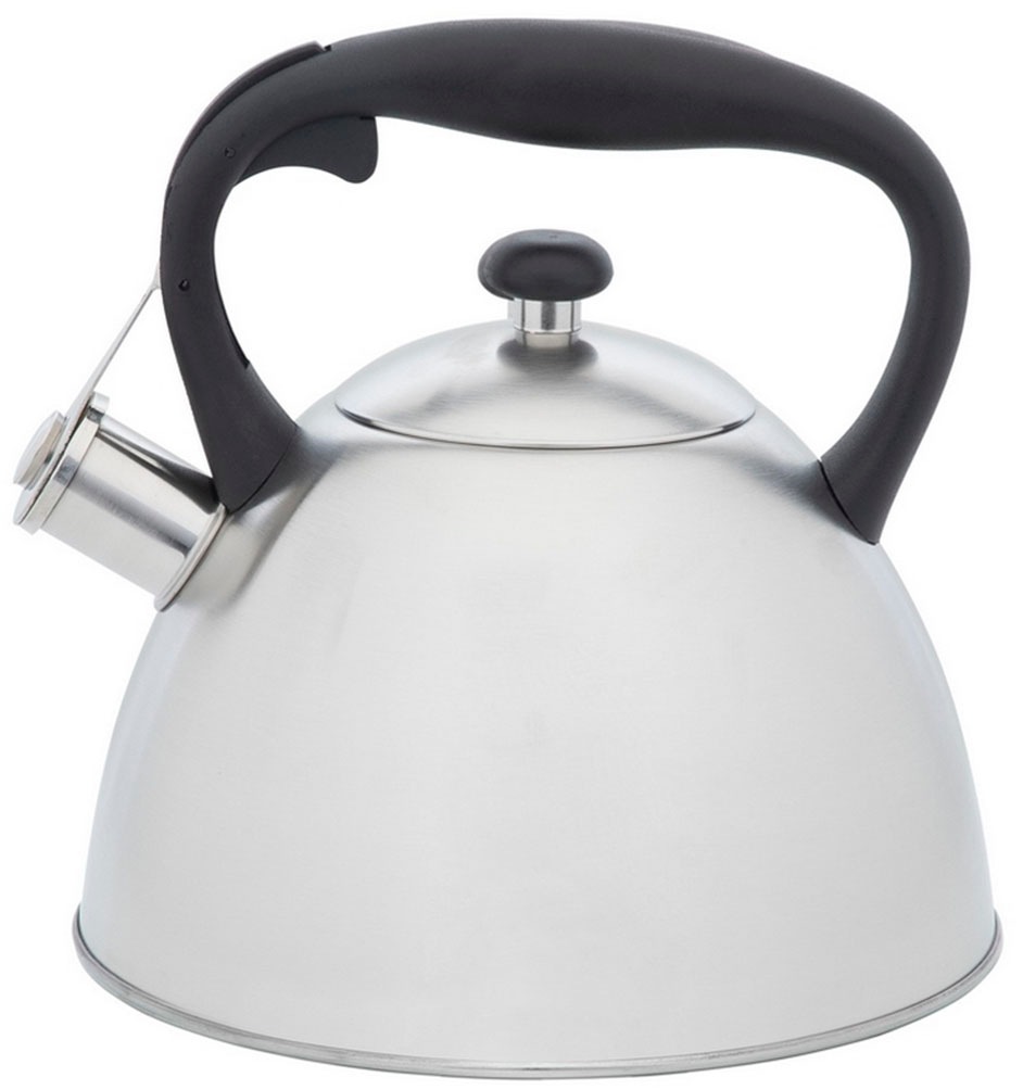 RESTO Kitchenware Wasserkessel »Gemini, Flötenkessel 3 l mit wärmespeicherndem Boden im Geschenkkarton«, Edelstahl, (1 tlg.), mit ergonomischem, wärmeableitenden Bakelit-Griff