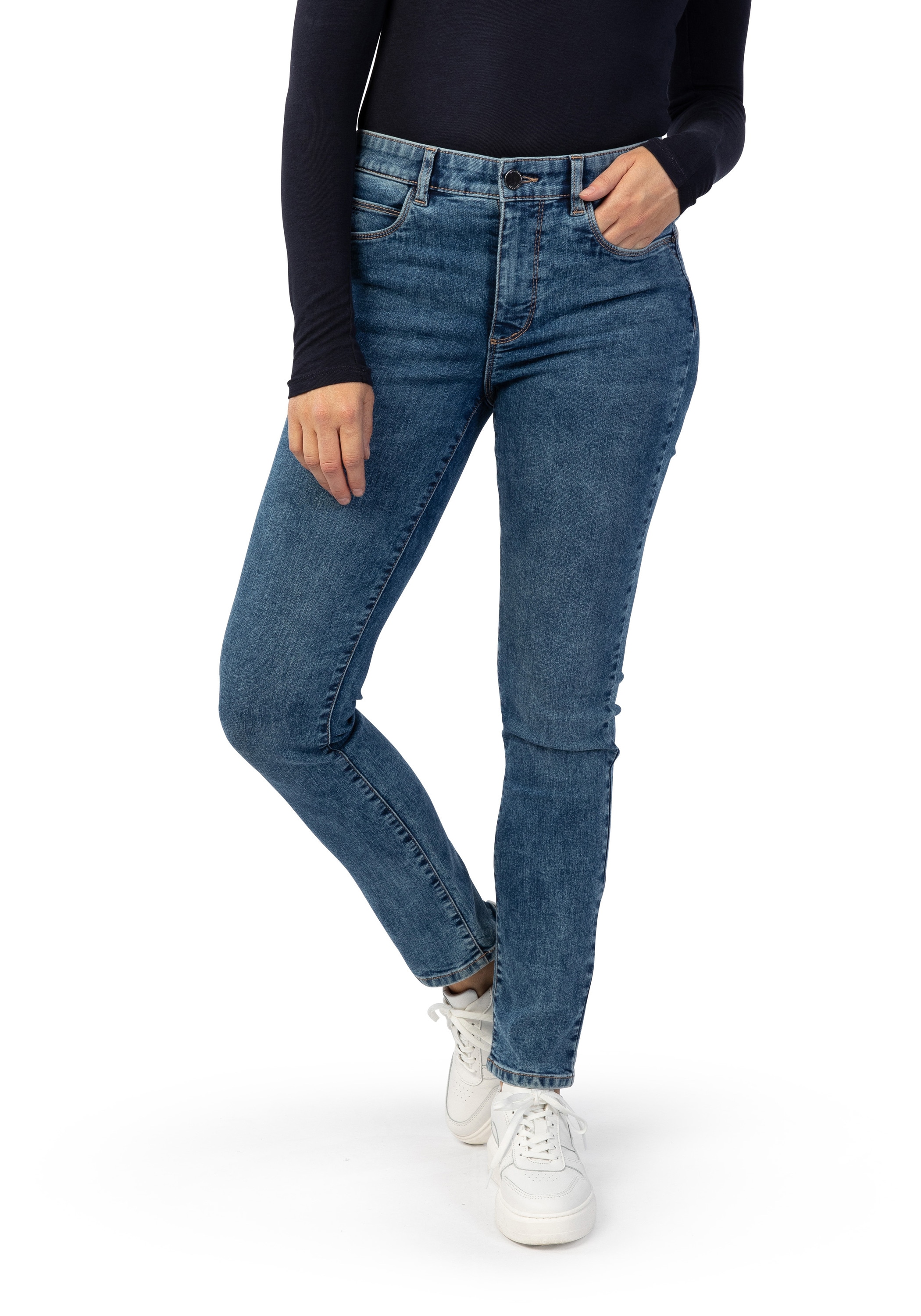 STOOKER WOMEN 5-Pocket-Hose »Magic Shape Fit Milano Fashion«, Casual Twill Coloured Magic Shape Effekt für Damen