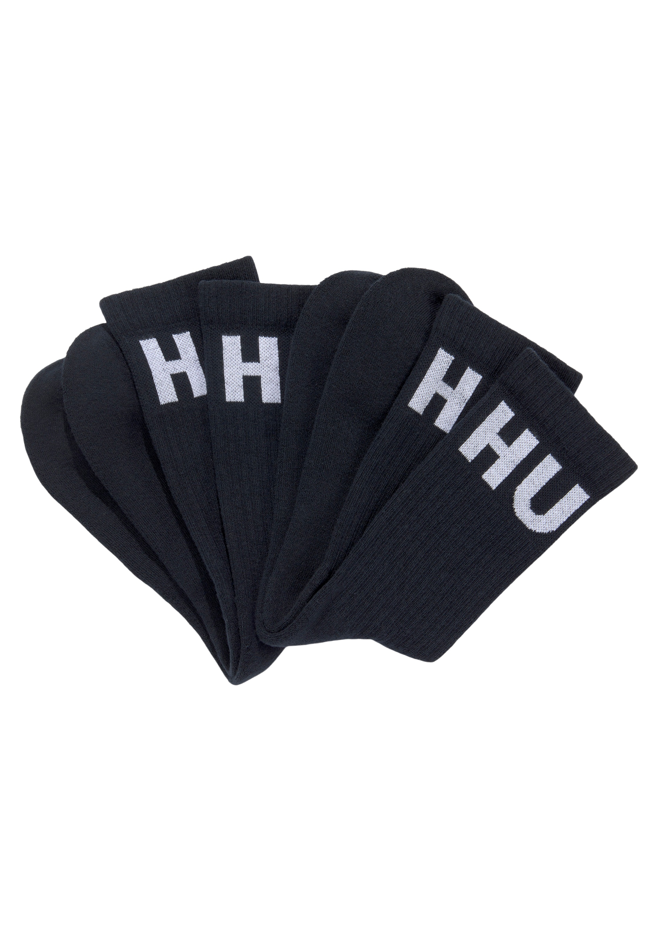 HUGO Socken »2P QS HUGO kaufen BAUR CC«, (Packung, Pack), 2er mit ICONCOL RIB Logo eingestricktem 