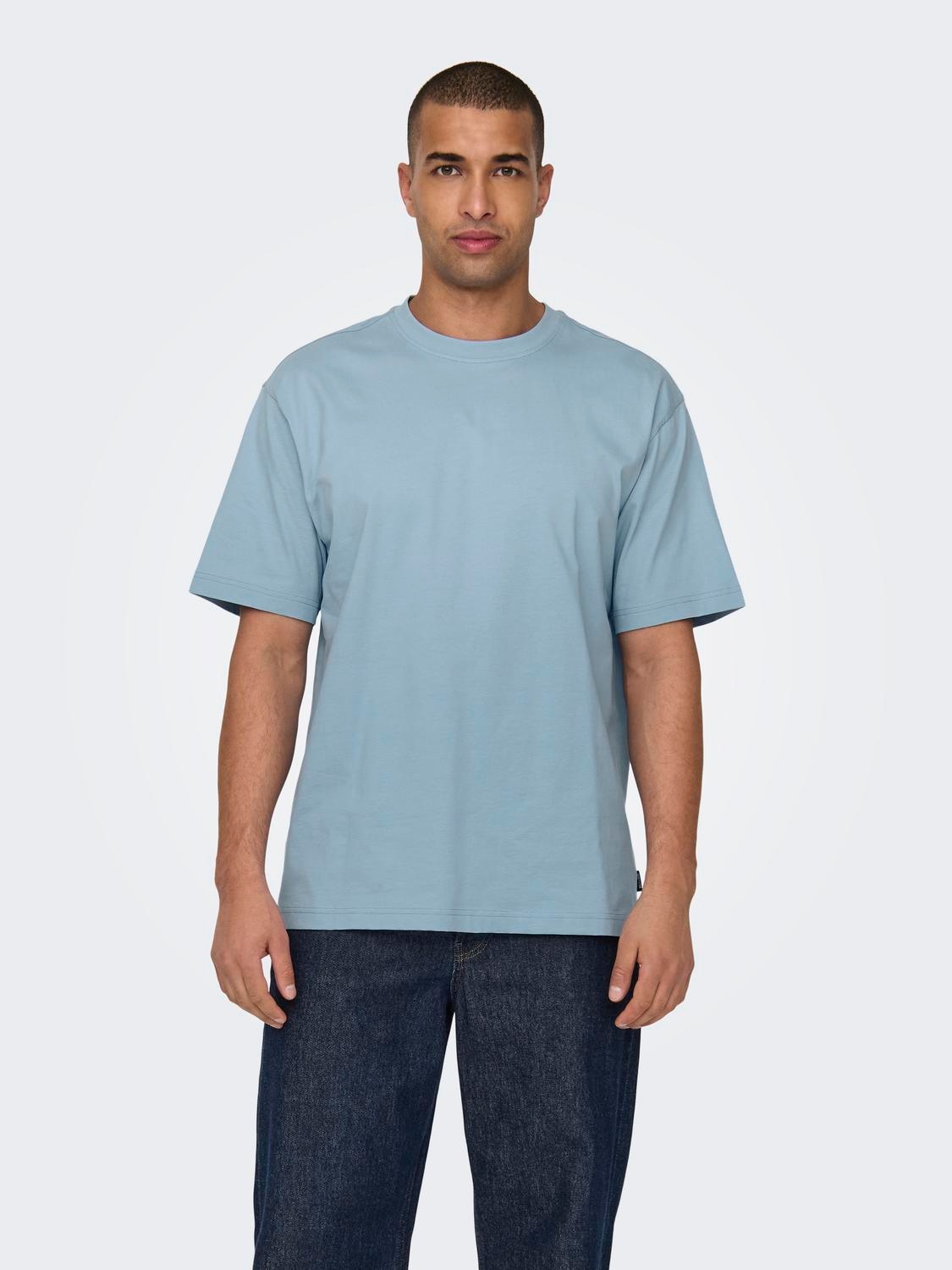 ONLY & SONS Rundhalsshirt "ONSFRED RLX SS TEE" Baumwolle, relaxed fit günstig online kaufen