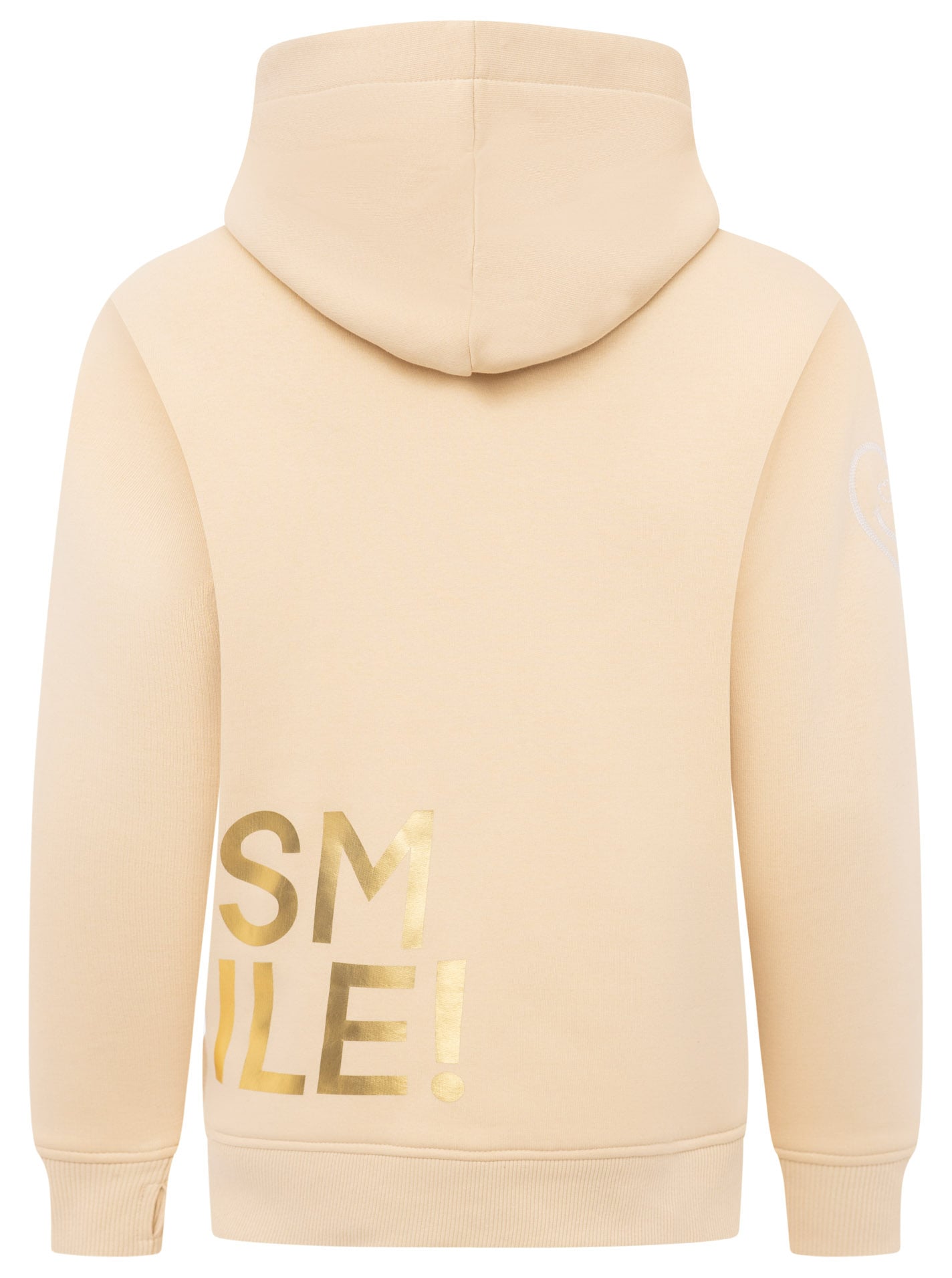 Zwillingsherz Hoodie »"Alissa Shiny"«, glänzender Print, Daumenloch, Kordel, gesticktes Herz am Ärmel
