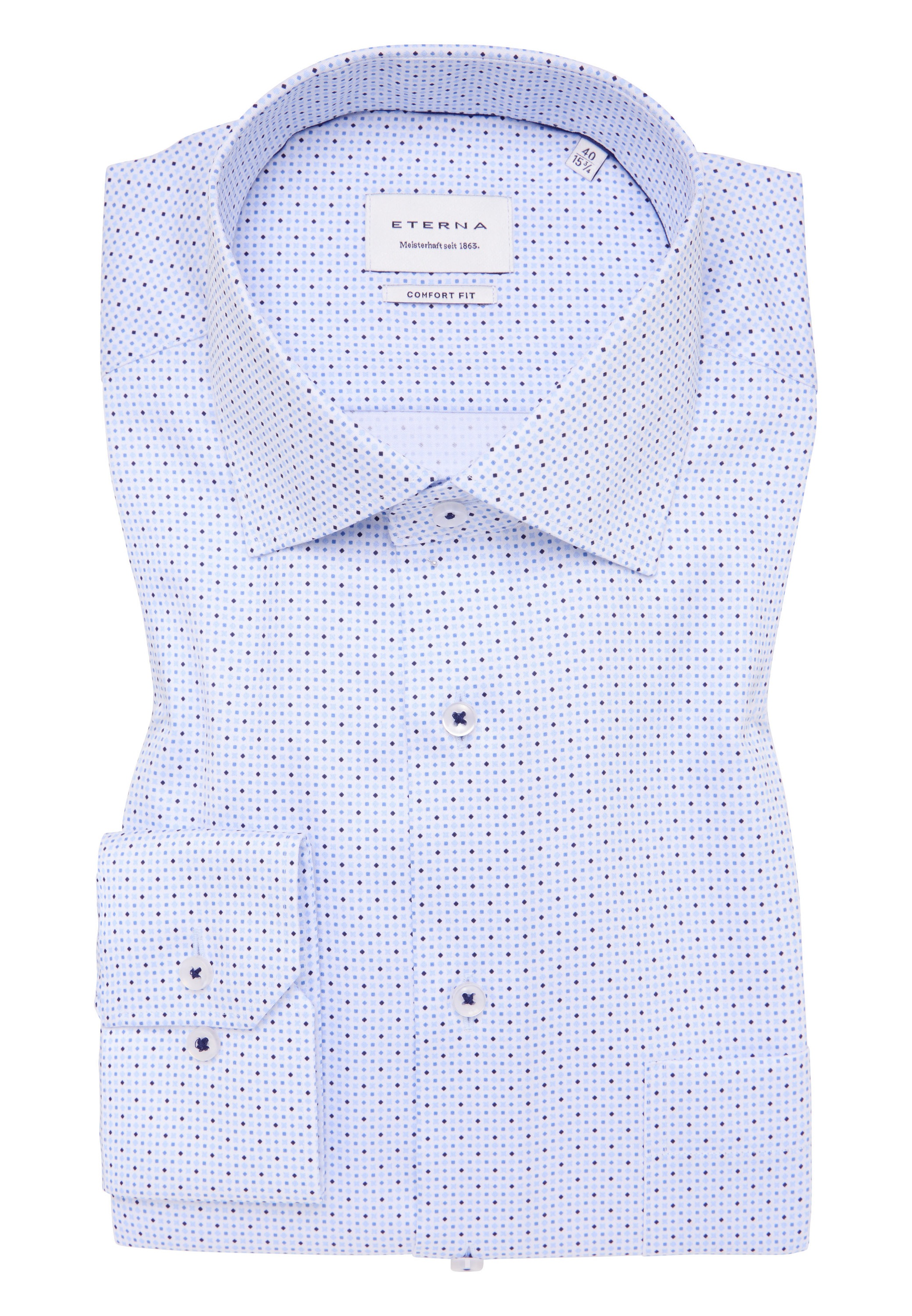 Eterna Langarmhemd »COMFORT FIT« NON IRON (bügelfrei)