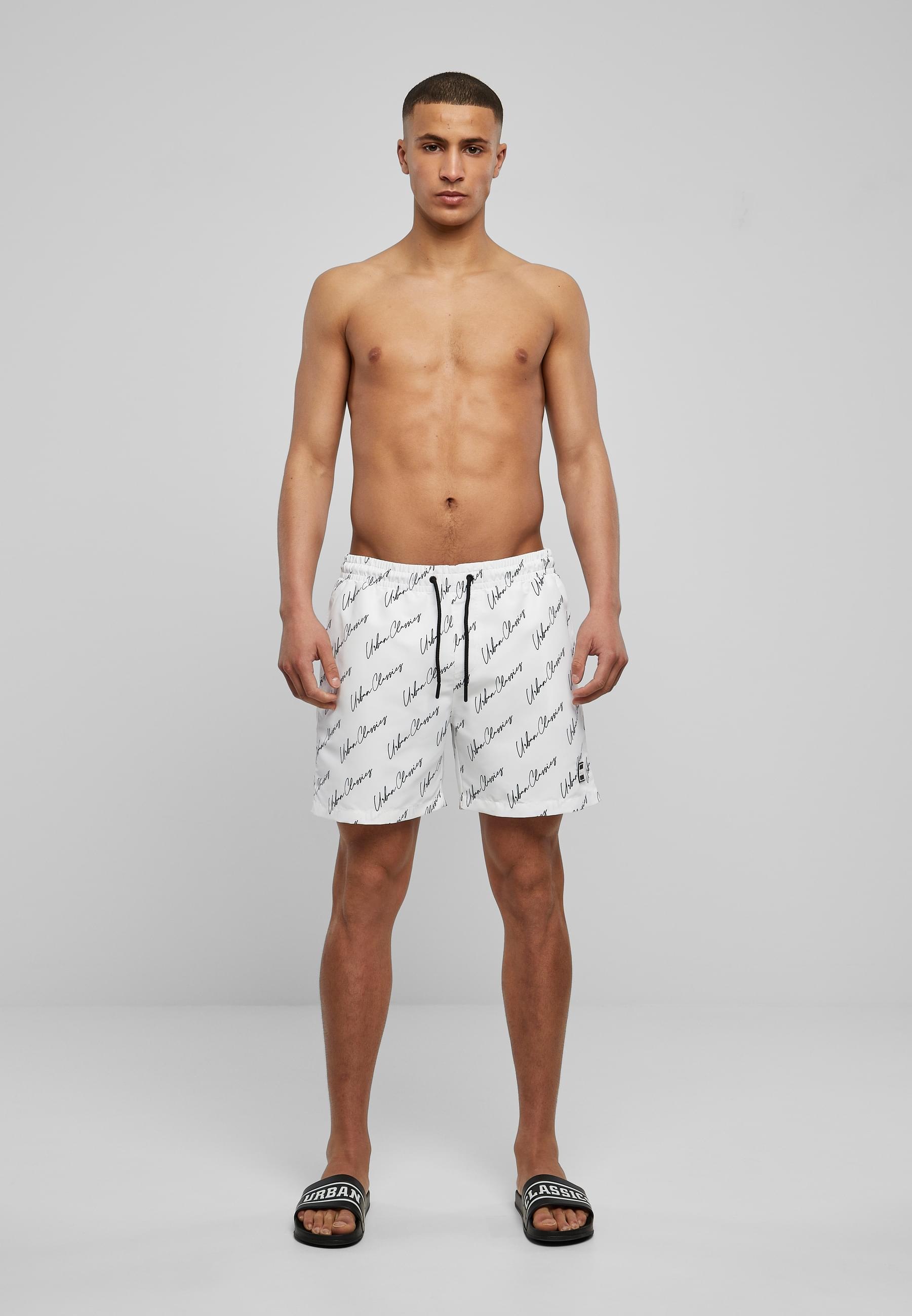URBAN CLASSICS Badeshorts »Urban Classics Herren Pattern Swim Shorts«