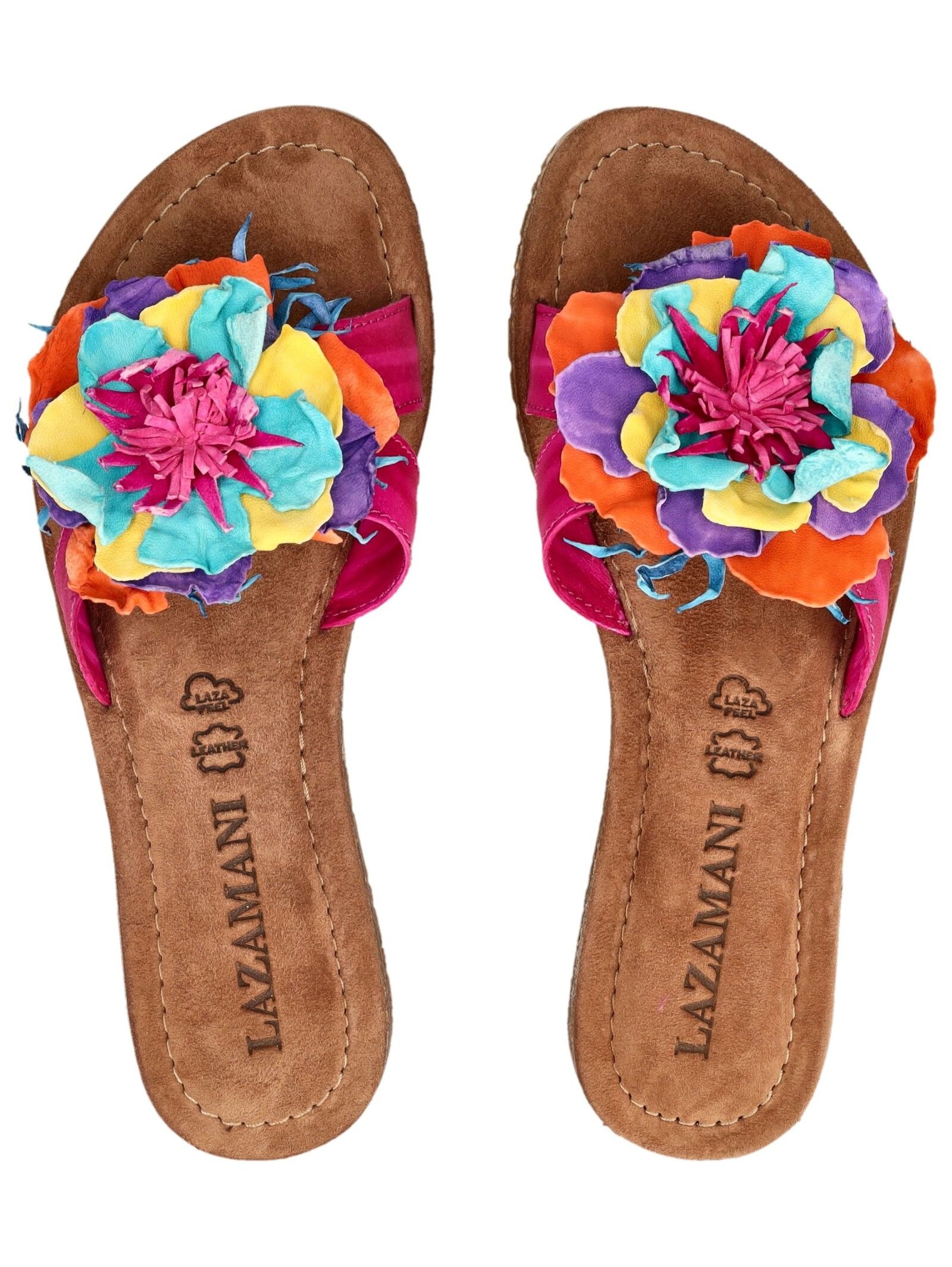 Lazamani Pantolette »Lazamani Pantoletten Leder/Textil«