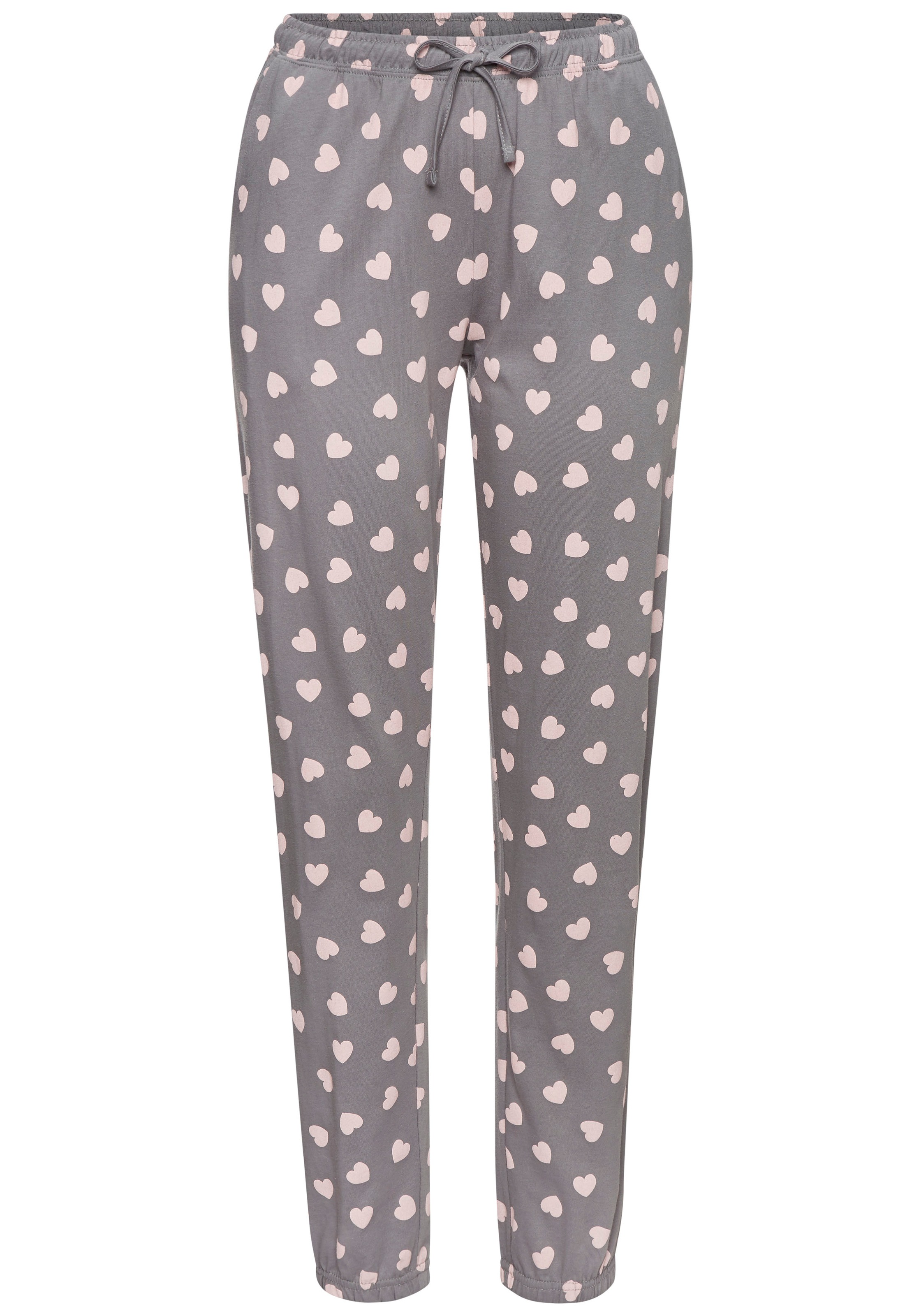 Vivance Dreams Pyjama Set, 2-teilig, 2 tlg. mit süßem Herzmuster